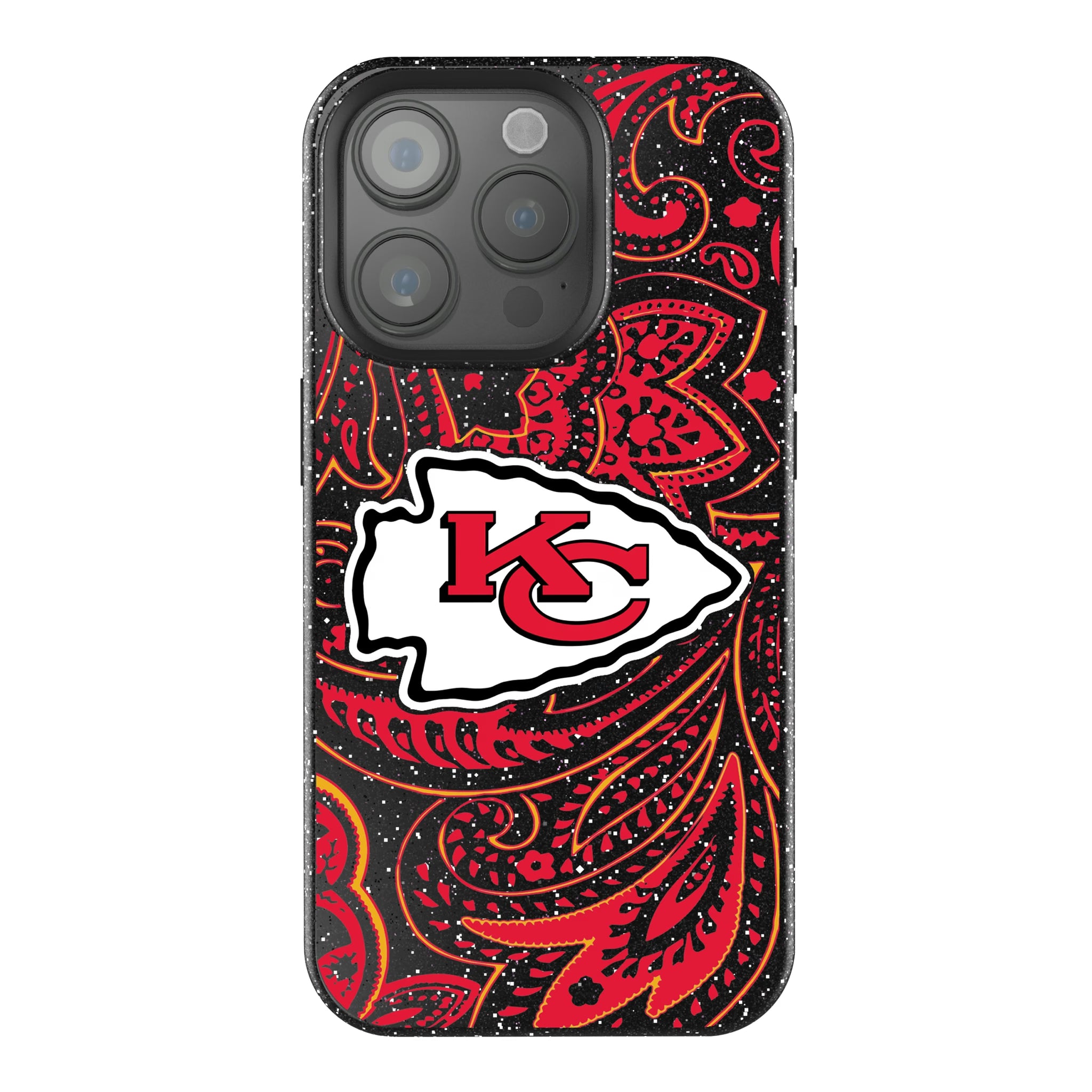 Kansas City Chiefs Paisley iPhone Bling Phone Case for Apple iPhone
