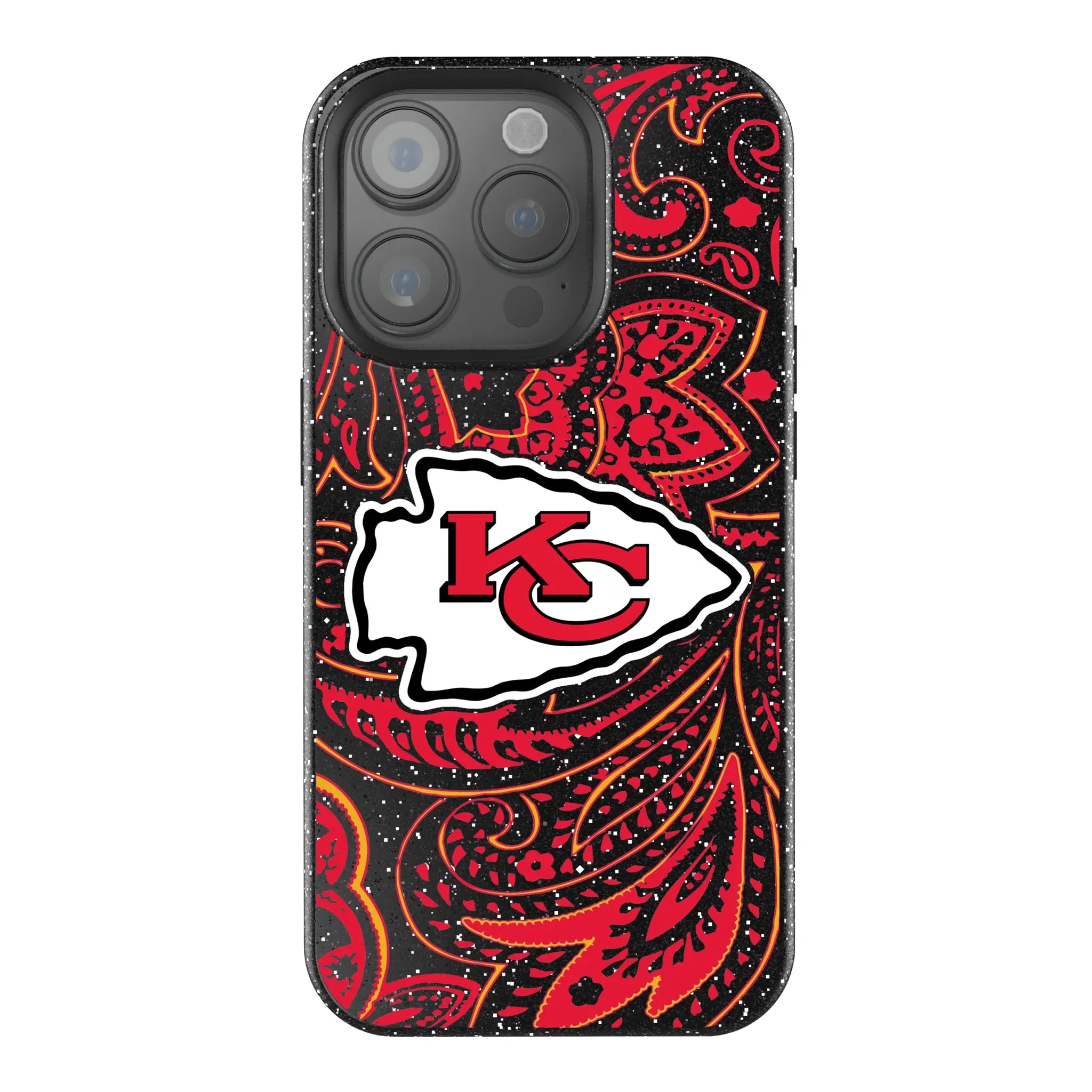 Kansas City Chiefs Paisley iPhone Bling Phone Case for Apple iPhone