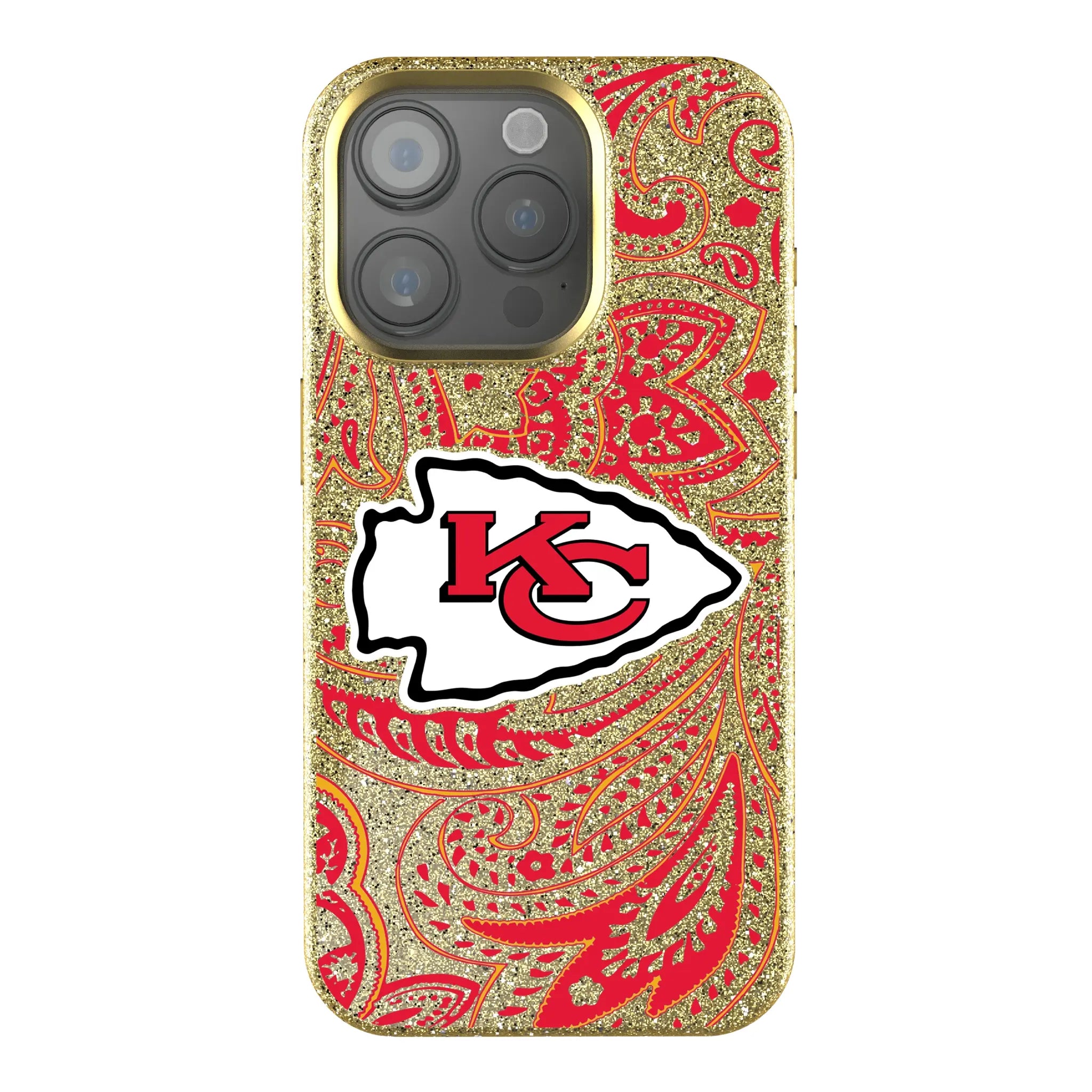 Kansas City Chiefs Paisley iPhone Bling Phone Case for Apple iPhone