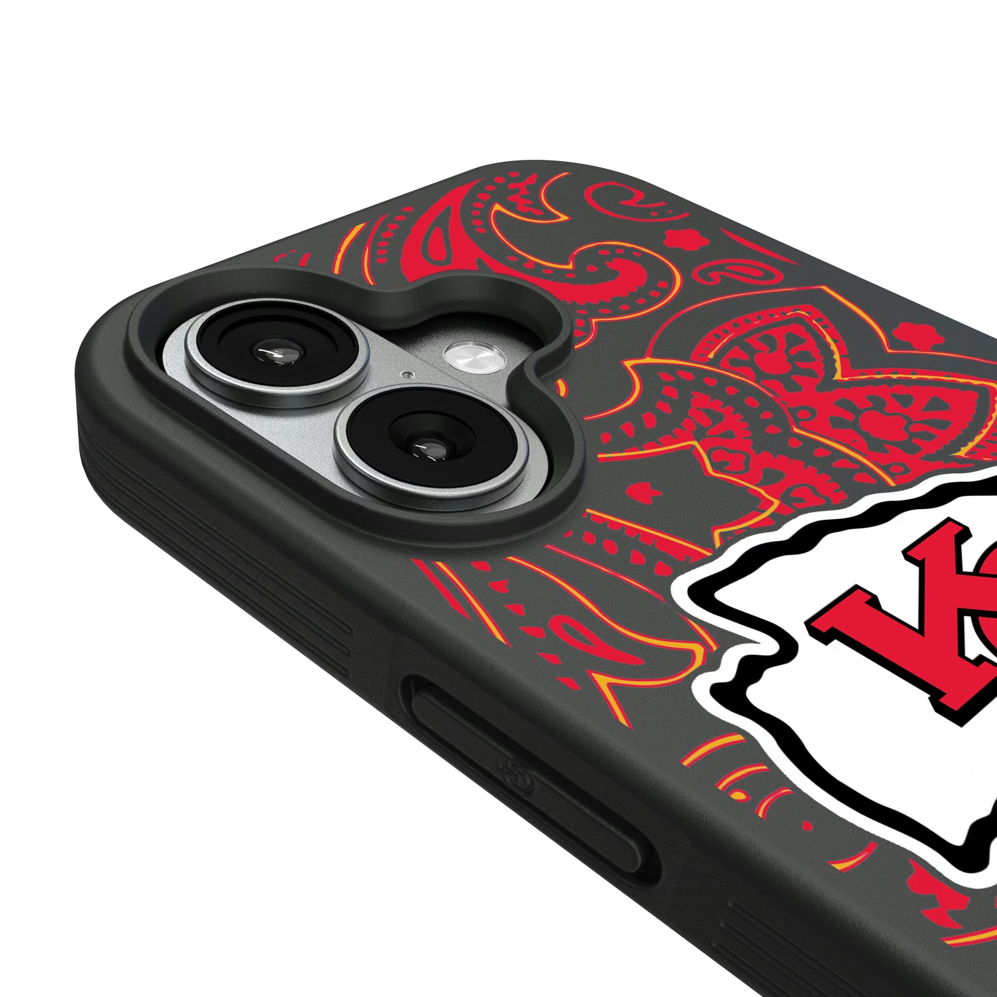 Kansas City Chiefs Paisley iPhone Bump Phone Case for Apple iPhone - Detail#Device_iPhone 17
