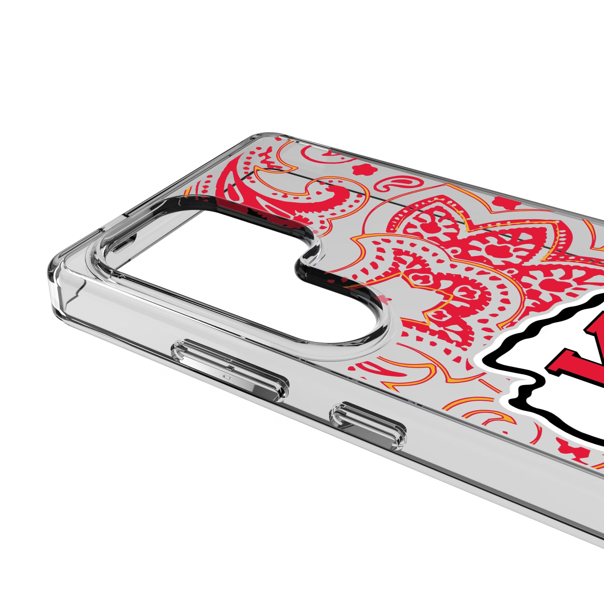Kansas City Chiefs Paisley Galaxy Clear Phone Case for Samsung Galaxy - Detail