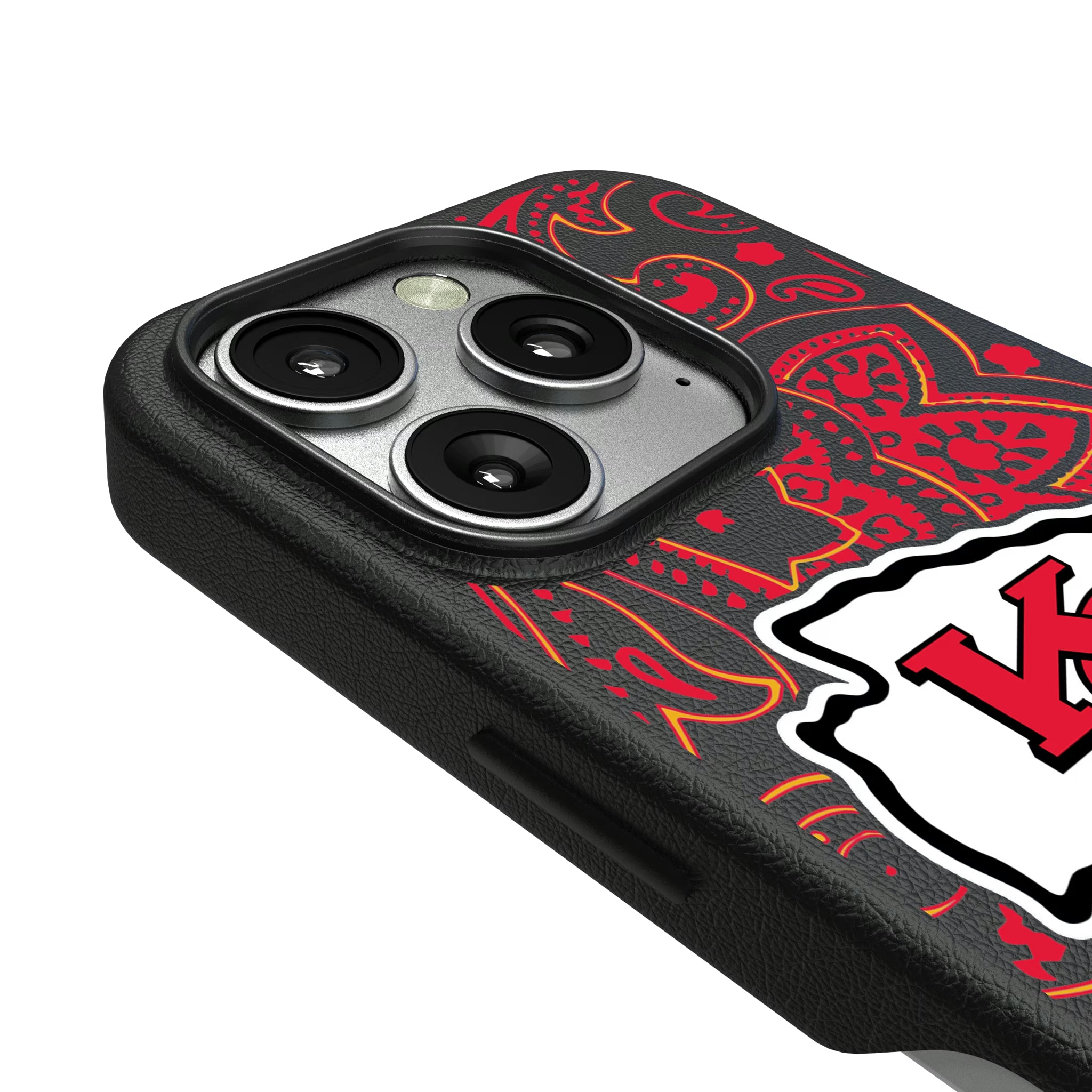 Kansas City Chiefs Paisley iPhone MagSafe Compatible Phone Case for Apple iPhone - Detail