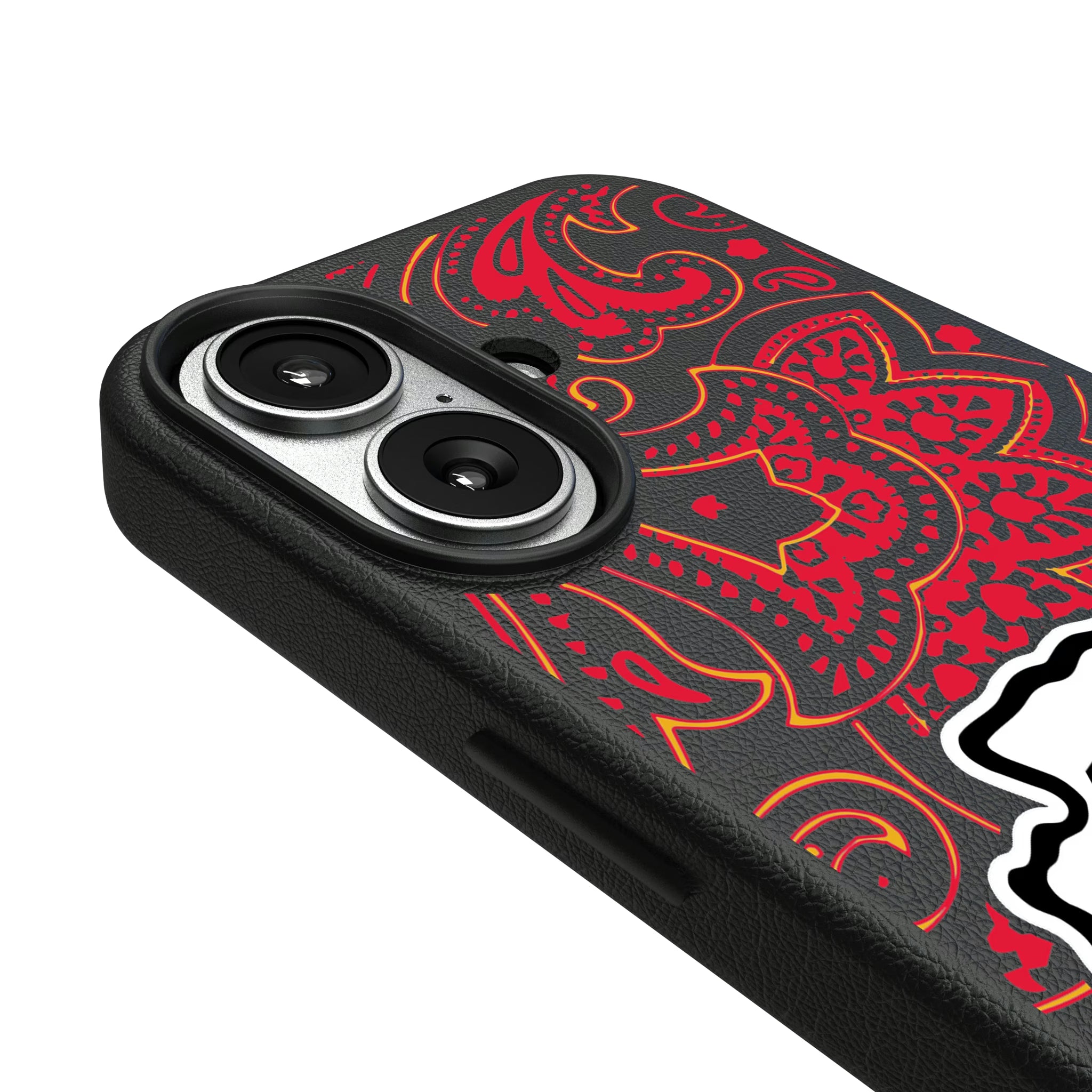 Kansas City Chiefs Paisley iPhone MagSafe Compatible Phone Case for Apple iPhone - Detail#Device_iPhone 17