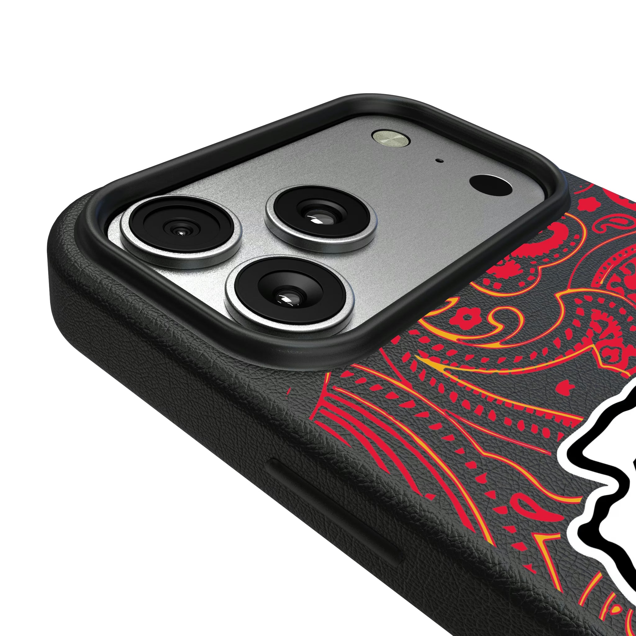 Kansas City Chiefs Paisley iPhone MagSafe Compatible Phone Case for Apple iPhone - Detail#Device_iPhone 17 Pro Max