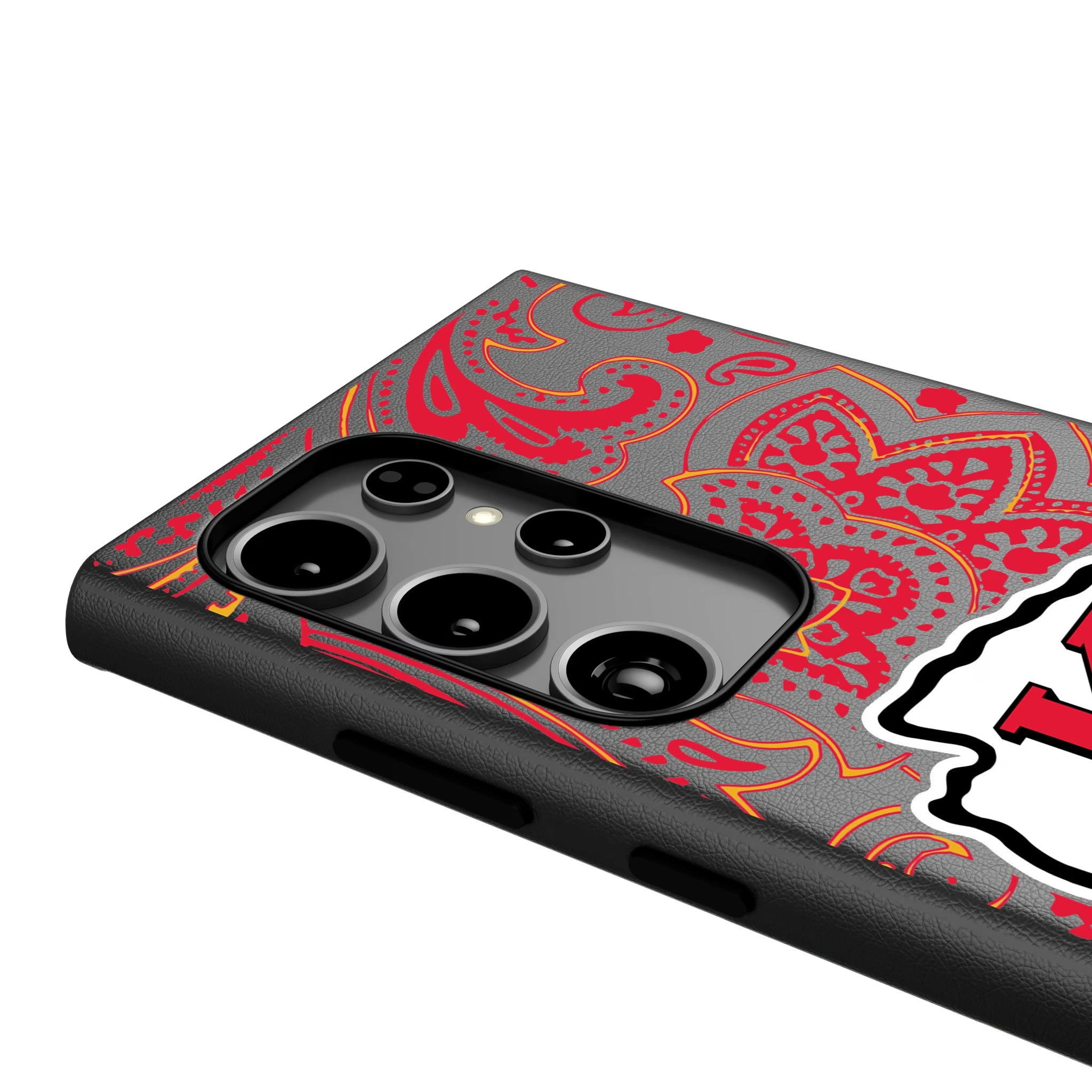 Kansas City Chiefs Paisley Galaxy MagSafe Compatible Phone Case for Samsung Galaxy - Detail