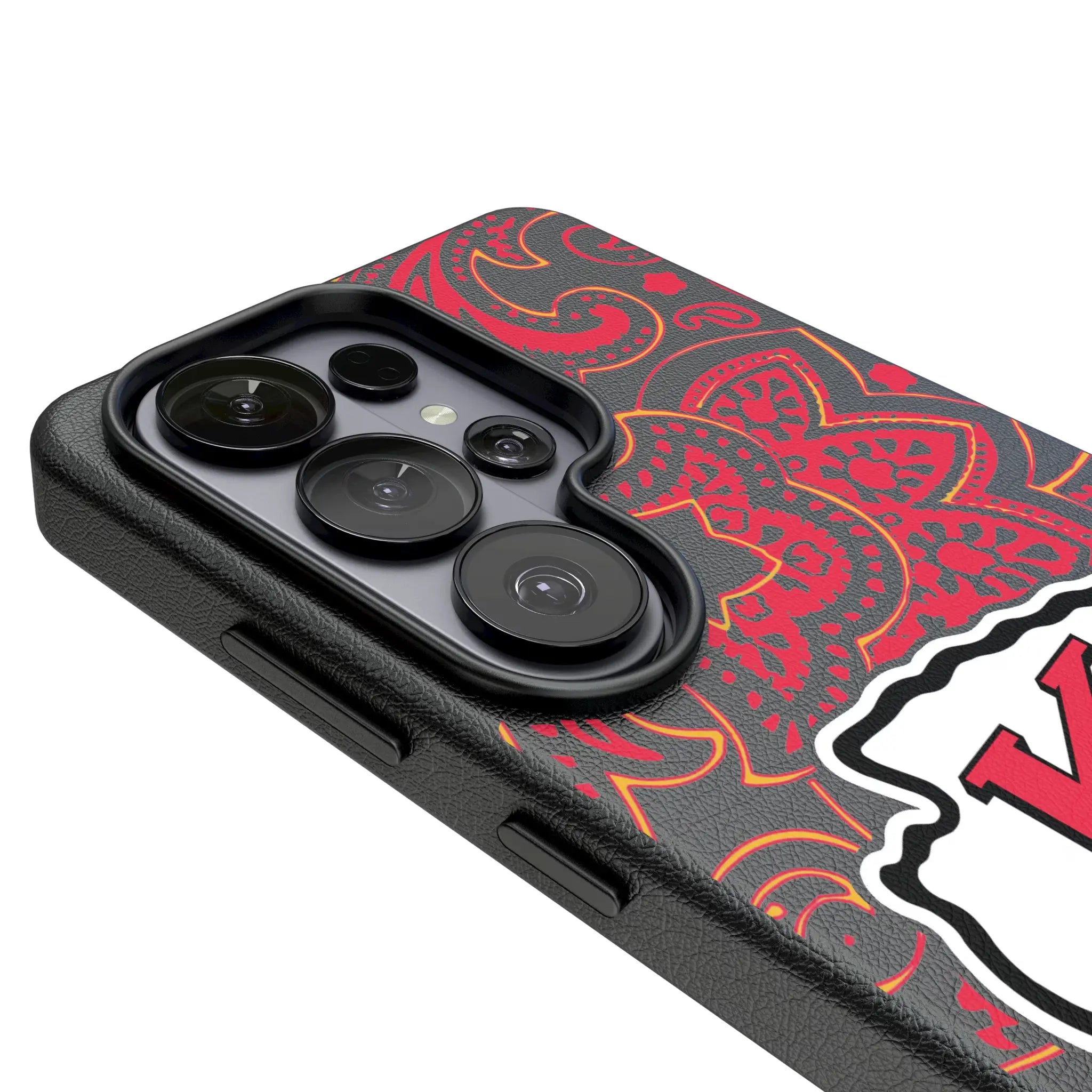 Kansas City Chiefs Paisley Galaxy MagSafe Compatible Phone Case for Samsung Galaxy - Detail#Device_Galaxy S26 Ultra