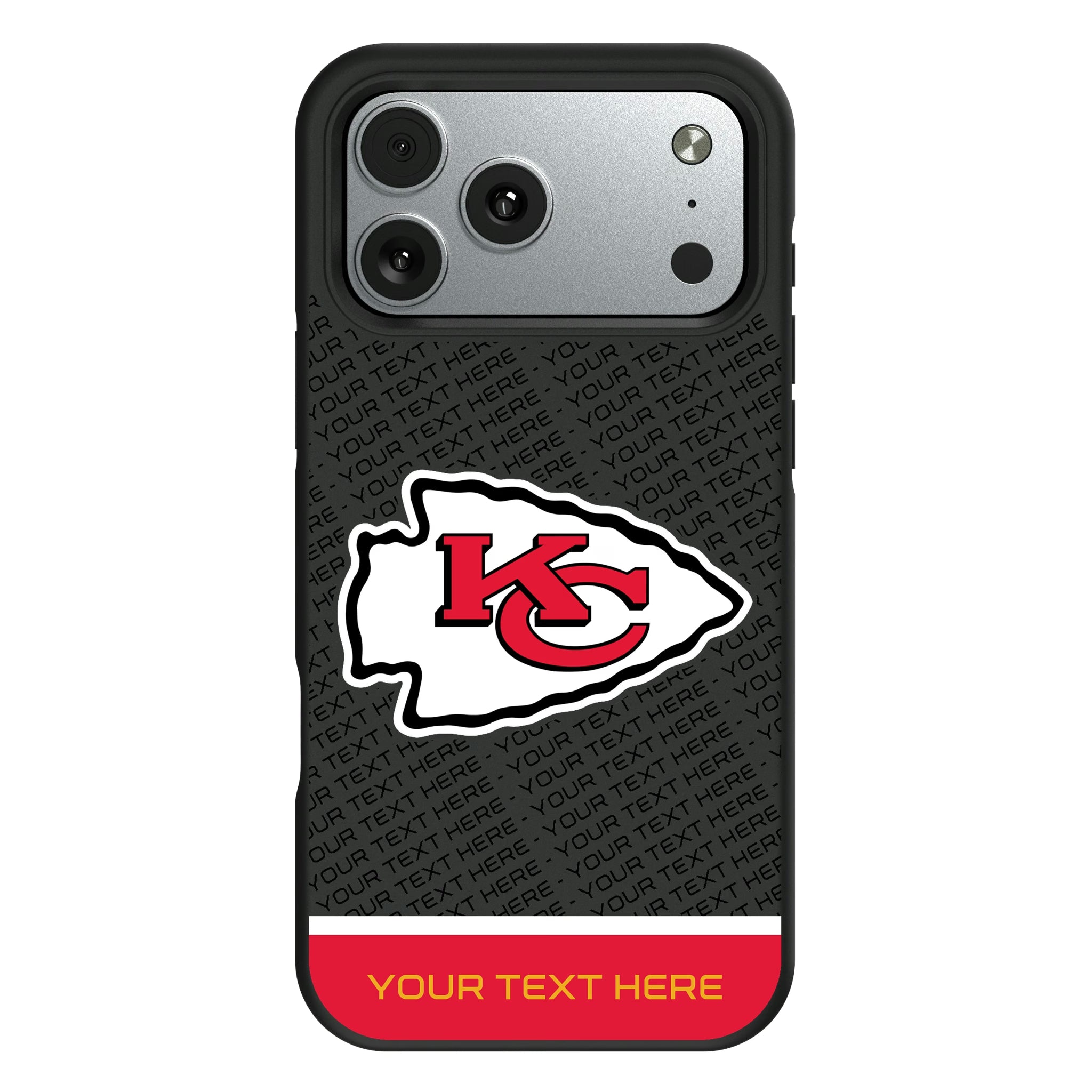 Kansas City Chiefs Personalized EndZone Plus iPhone Bump Phone Case for Apple iPhone#Device_iPhone 17 Pro Max