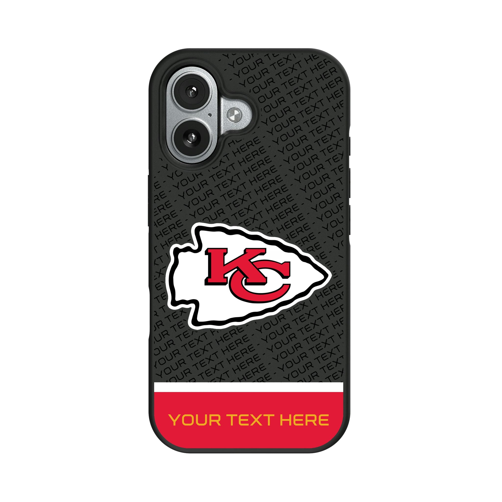 Kansas City Chiefs Personalized EndZone Plus iPhone Bump Phone Case for Apple iPhone#Device_iPhone 17