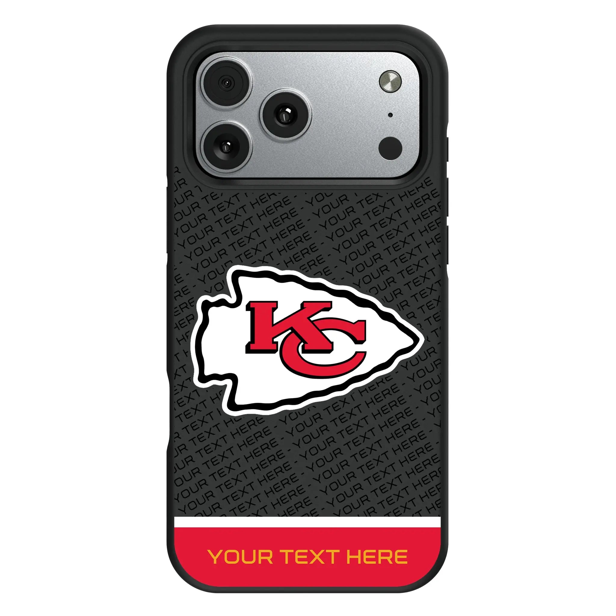 Kansas City Chiefs Personalized EndZone Plus iPhone Bump Phone Case for Apple iPhone#Device_iPhone 17 Pro Max