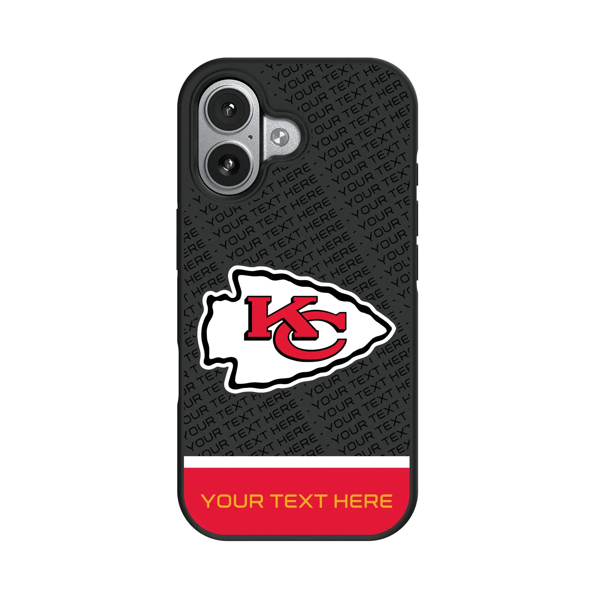 Kansas City Chiefs Personalized EndZone Plus iPhone Bump Phone Case for Apple iPhone#Device_iPhone 17