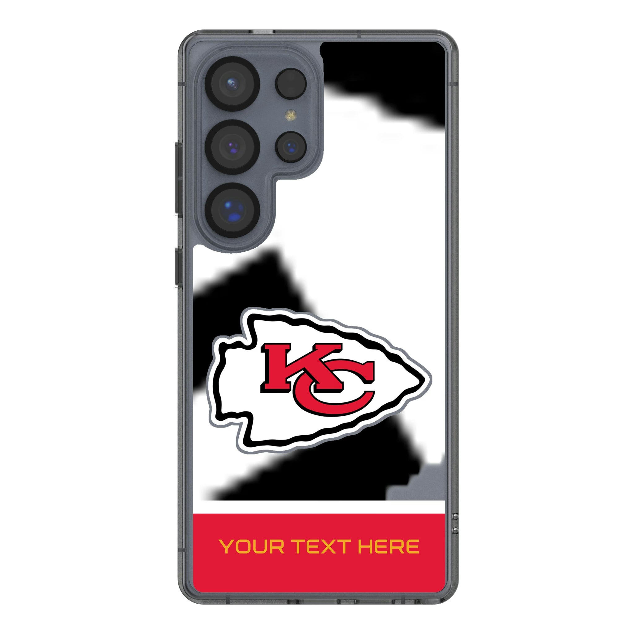 Kansas City Chiefs Personalized EndZone Plus Galaxy Clear Phone Case for Samsung Galaxy
