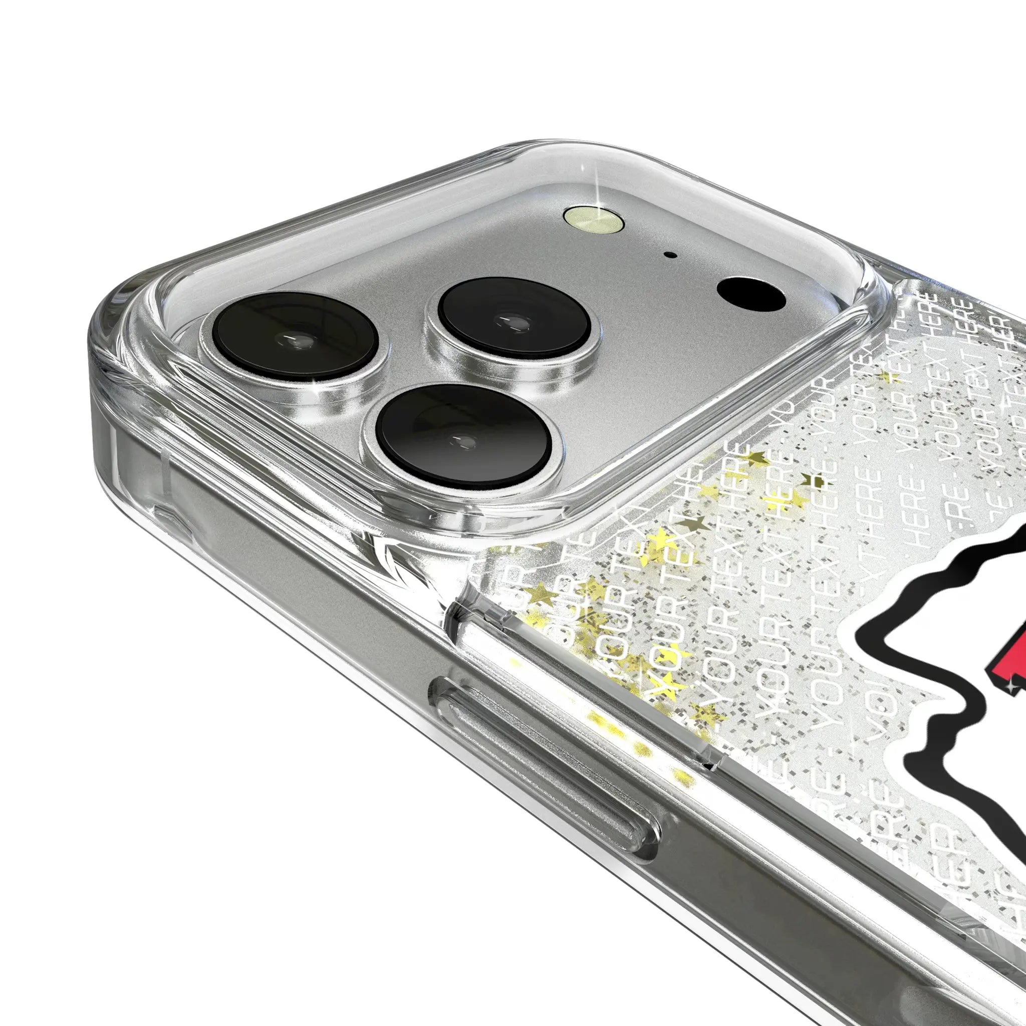 Kansas City Chiefs Personalized EndZone Plus iPhone Glitter Phone Case for Apple iPhone - Detail