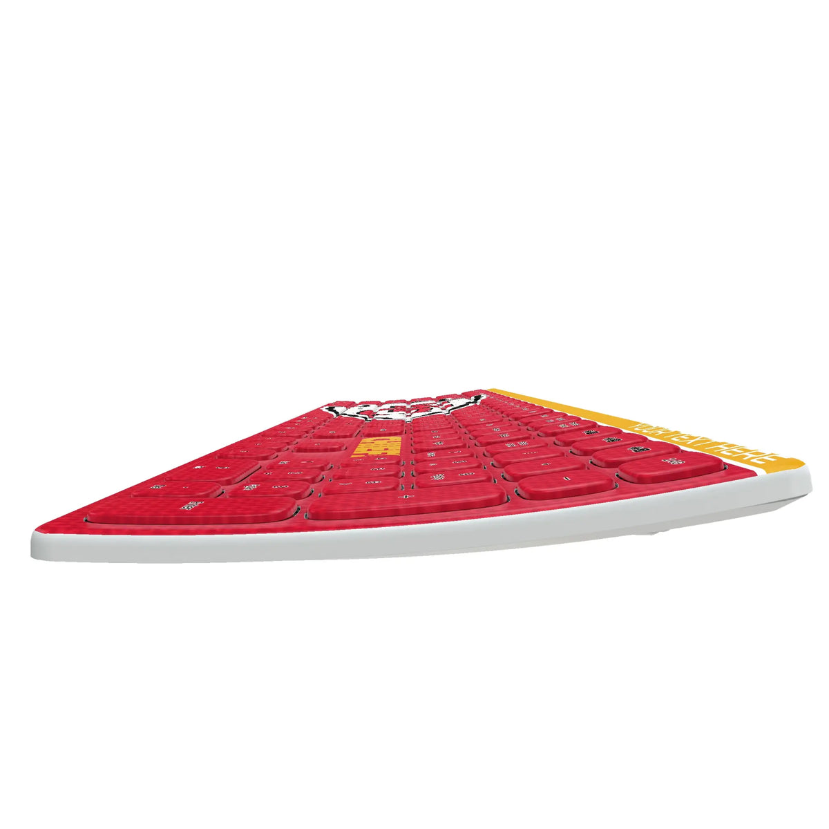 Kansas City Chiefs Personalized Endzone Solid KKB605 Curved Wireless Keyboard
