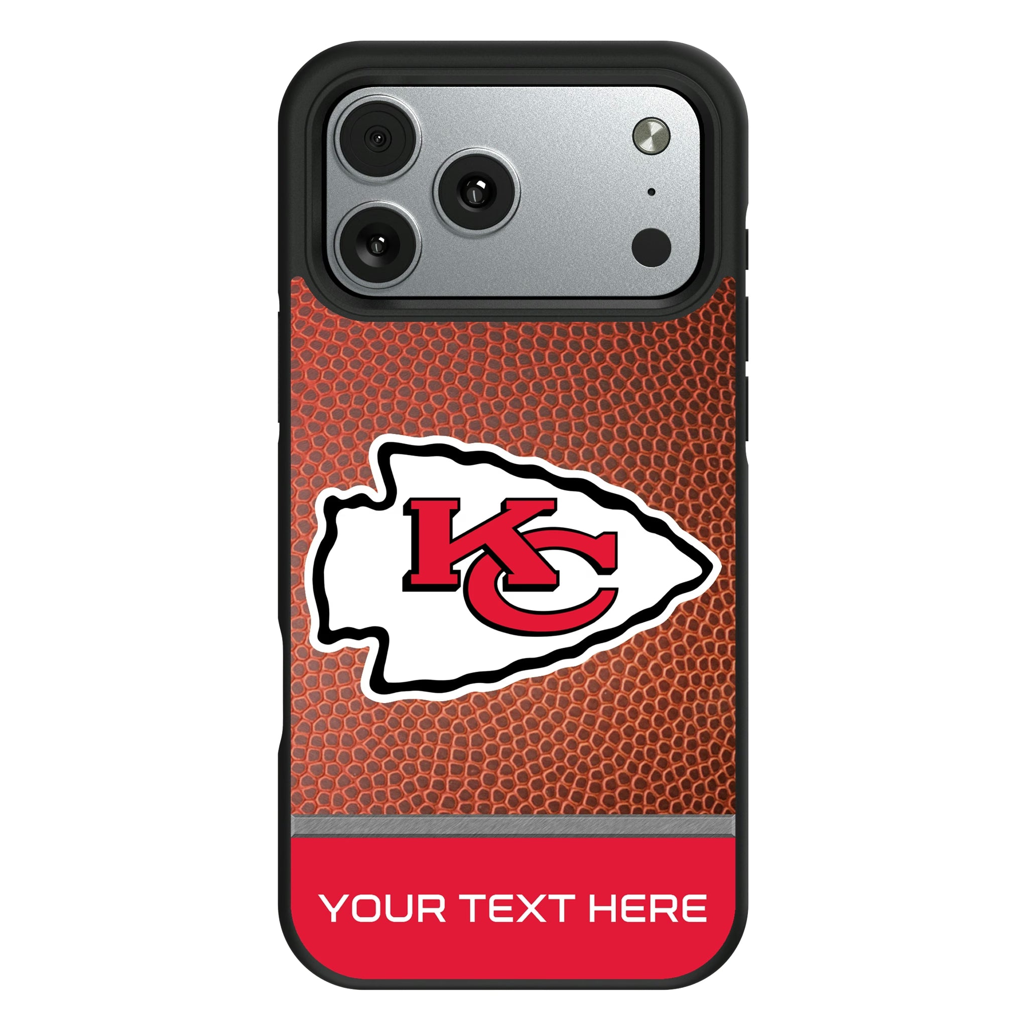 Kansas City Chiefs Personalized Football iPhone Bump Phone Case for Apple iPhone#Device_iPhone 17 Pro Max
