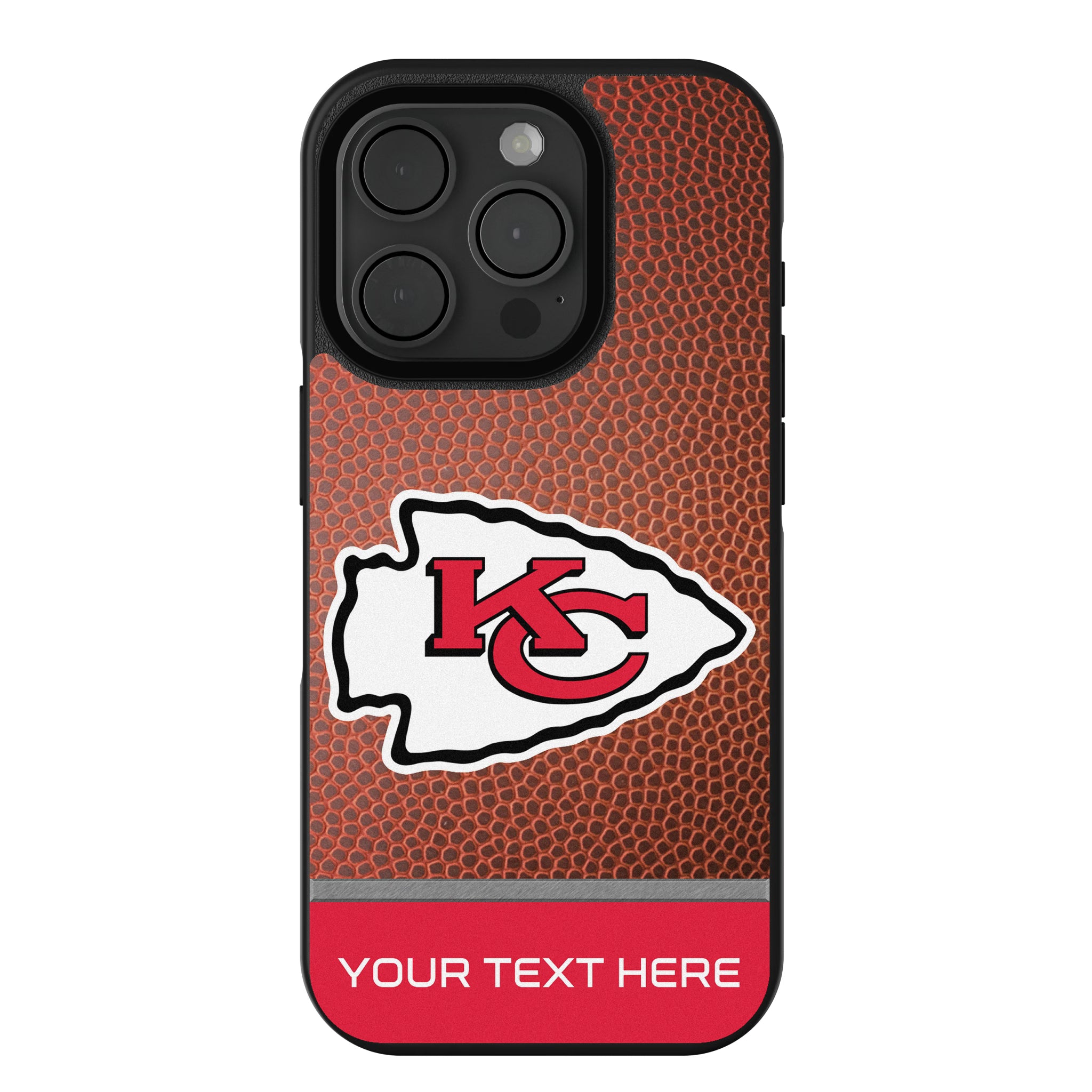 Kansas City Chiefs Personalized Football iPhone Bump Phone Case for Apple iPhone
