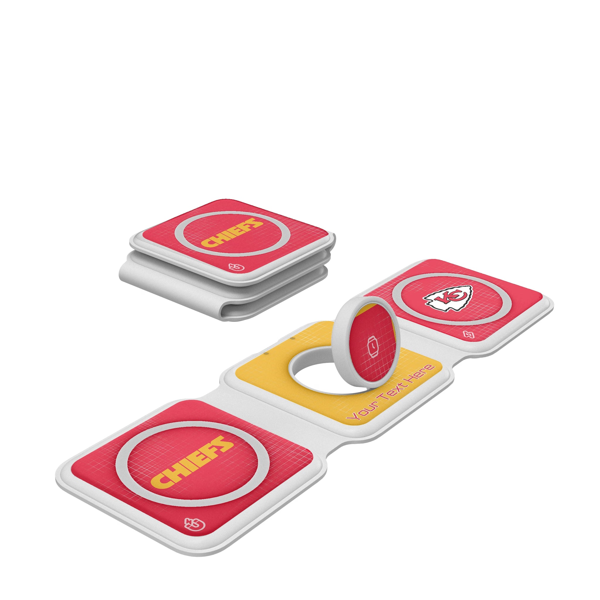 Kansas City Chiefs Personalized Hatch Foldable 3 in 1 Charger