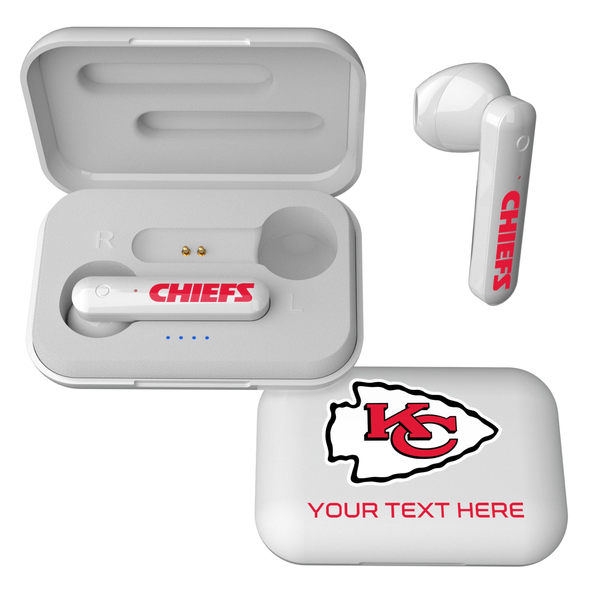 Kansas City Chiefs Personalized Insignia Wireless TWS Earbuds