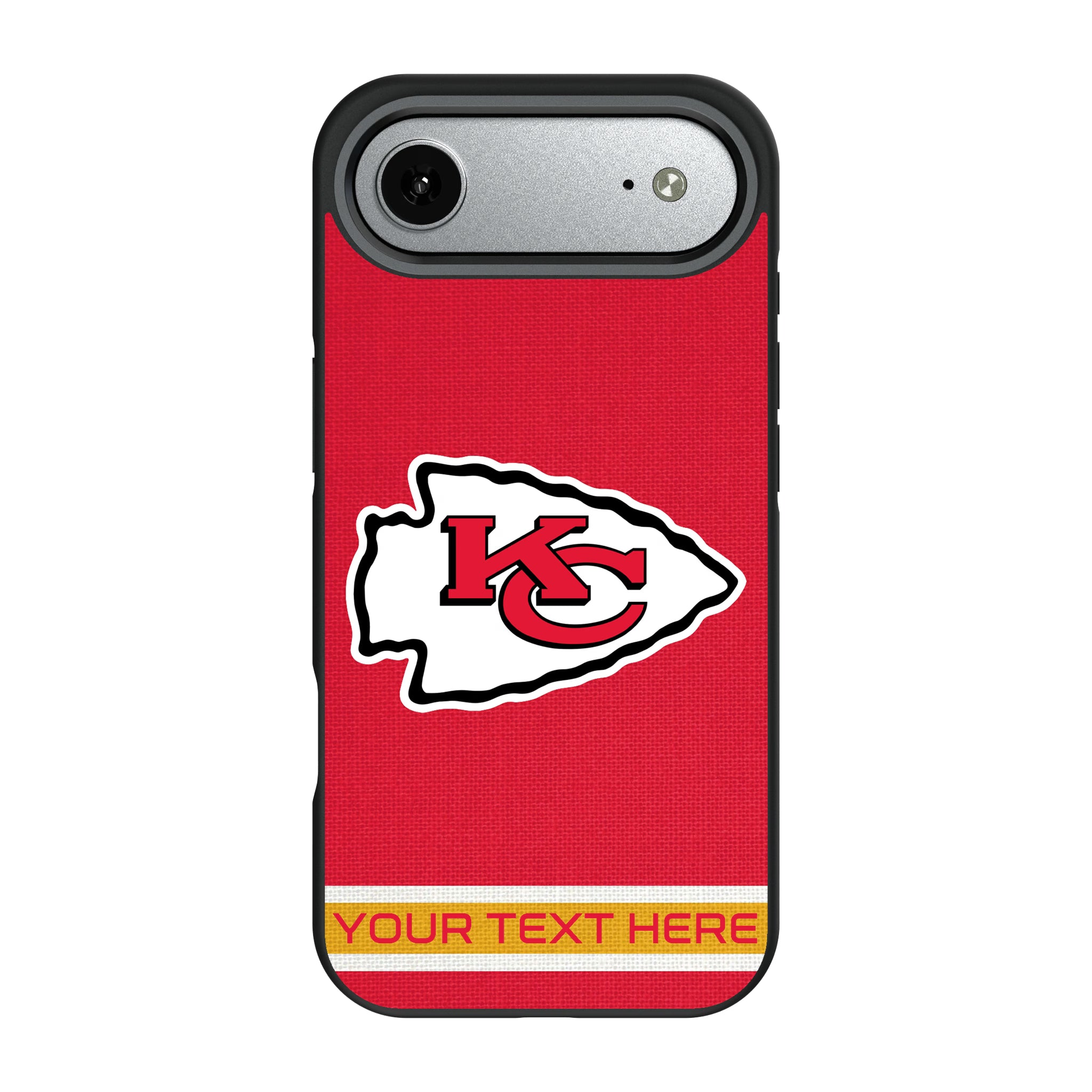 Kansas City Chiefs Personalized Stripe iPhone Bump Phone Case for Apple iPhone#Device_iPhone Air