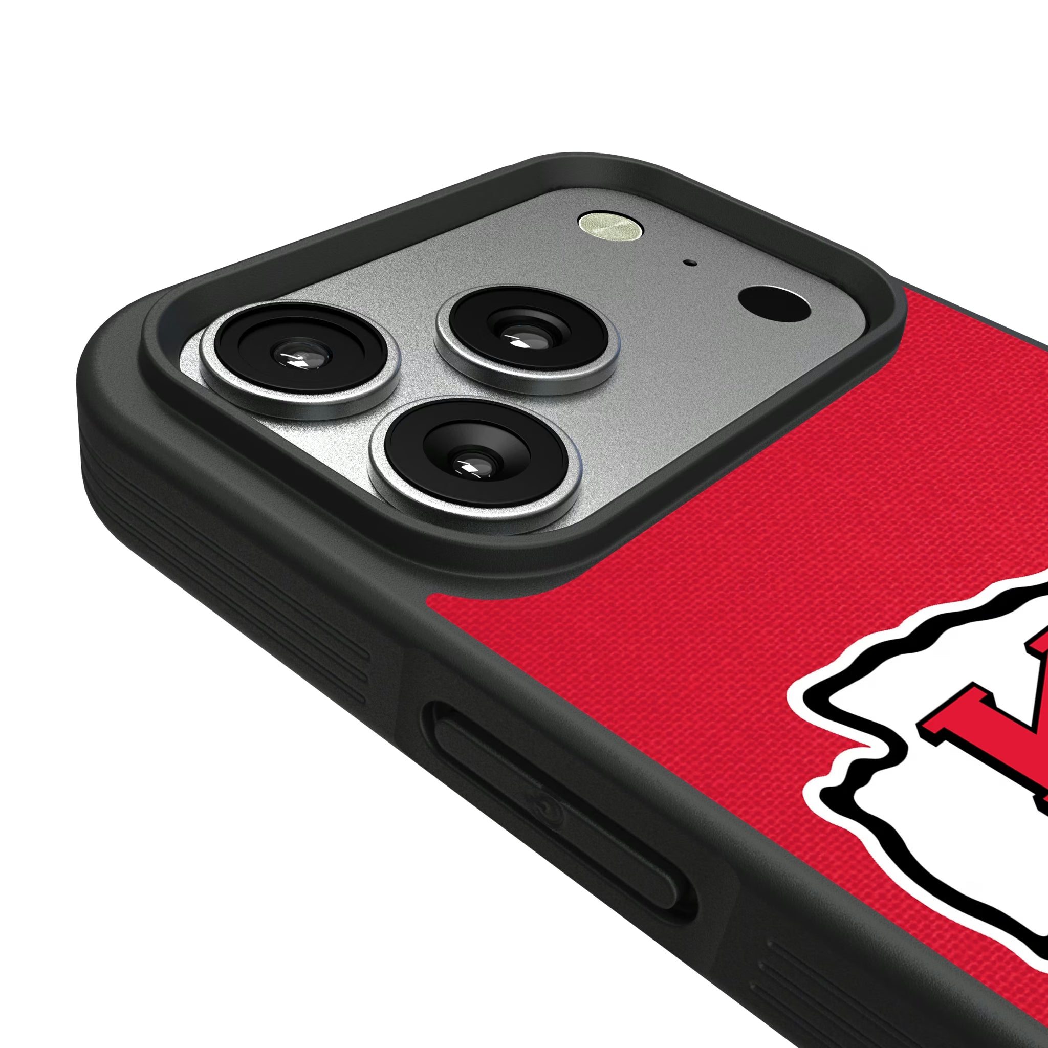 Kansas City Chiefs Personalized Stripe iPhone Bump Phone Case for Apple iPhone - Detail#Device_iPhone 17 Pro