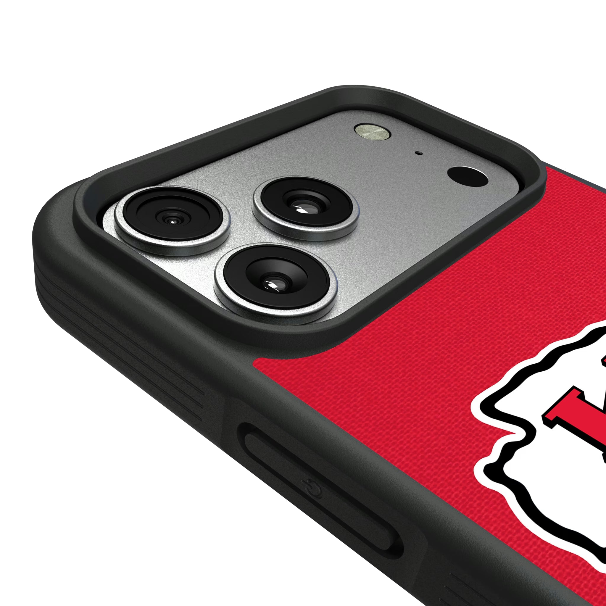 Kansas City Chiefs Personalized Stripe iPhone Bump Phone Case for Apple iPhone - Detail#Device_iPhone 17 Pro Max