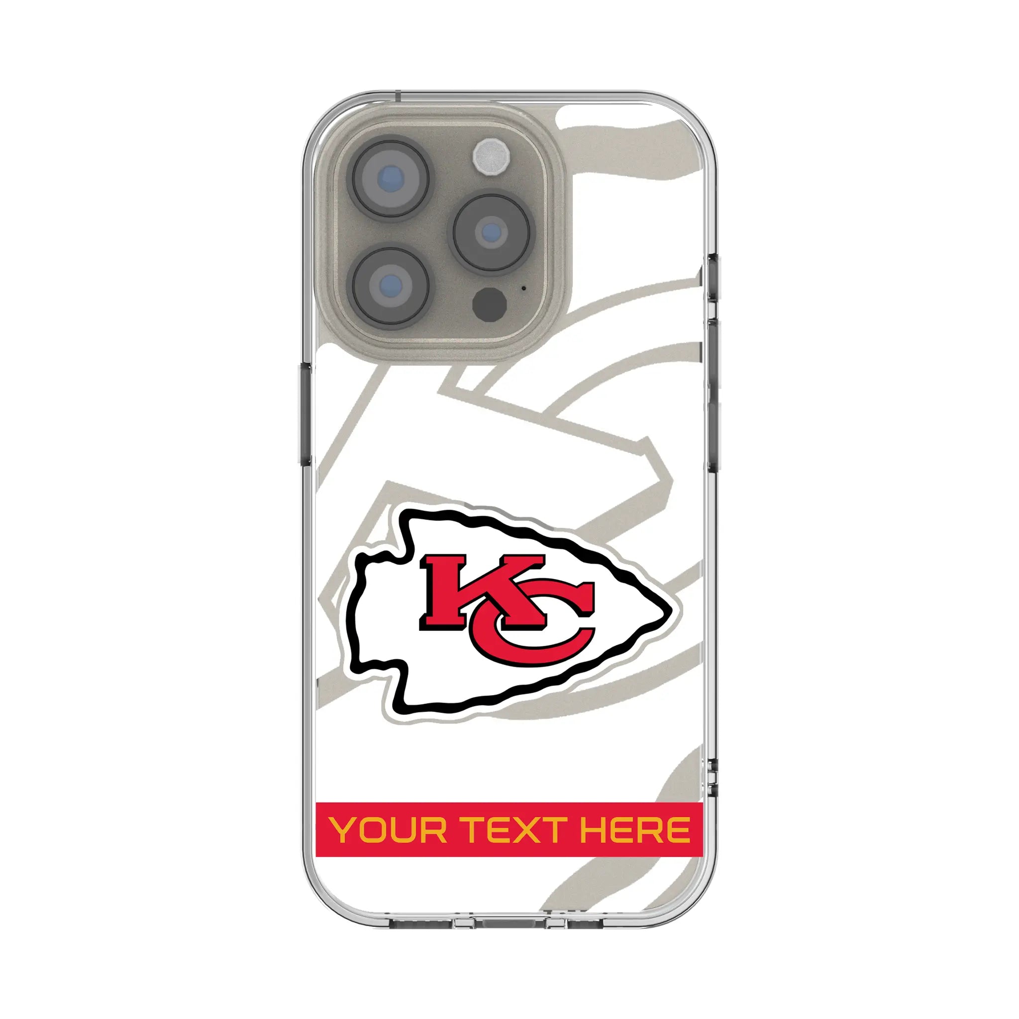 Kansas City Chiefs Personalized Tilt iPhone Clear Phone Case for Apple iPhone