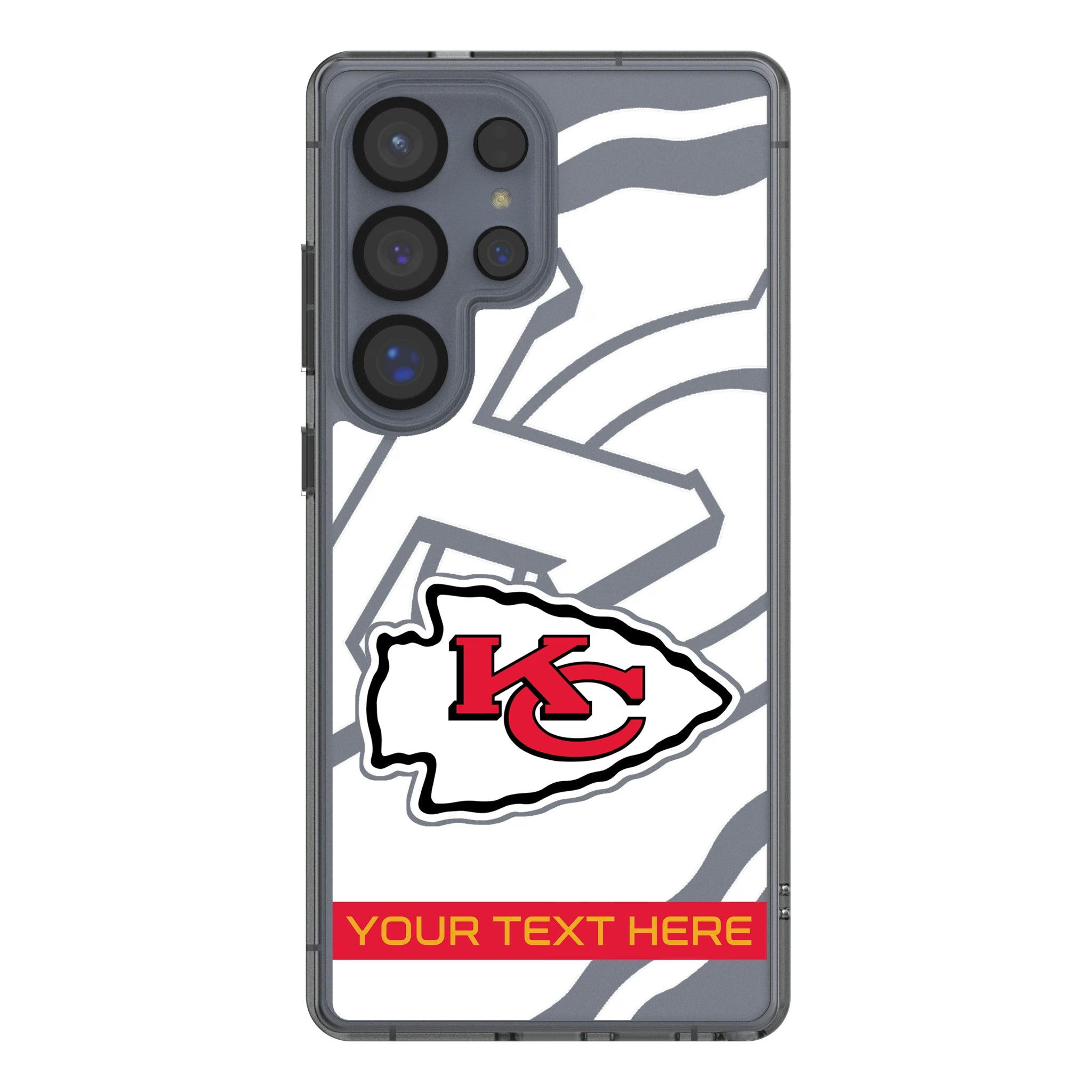 Kansas City Chiefs Personalized Tilt Galaxy Clear Phone Case for Samsung Galaxy