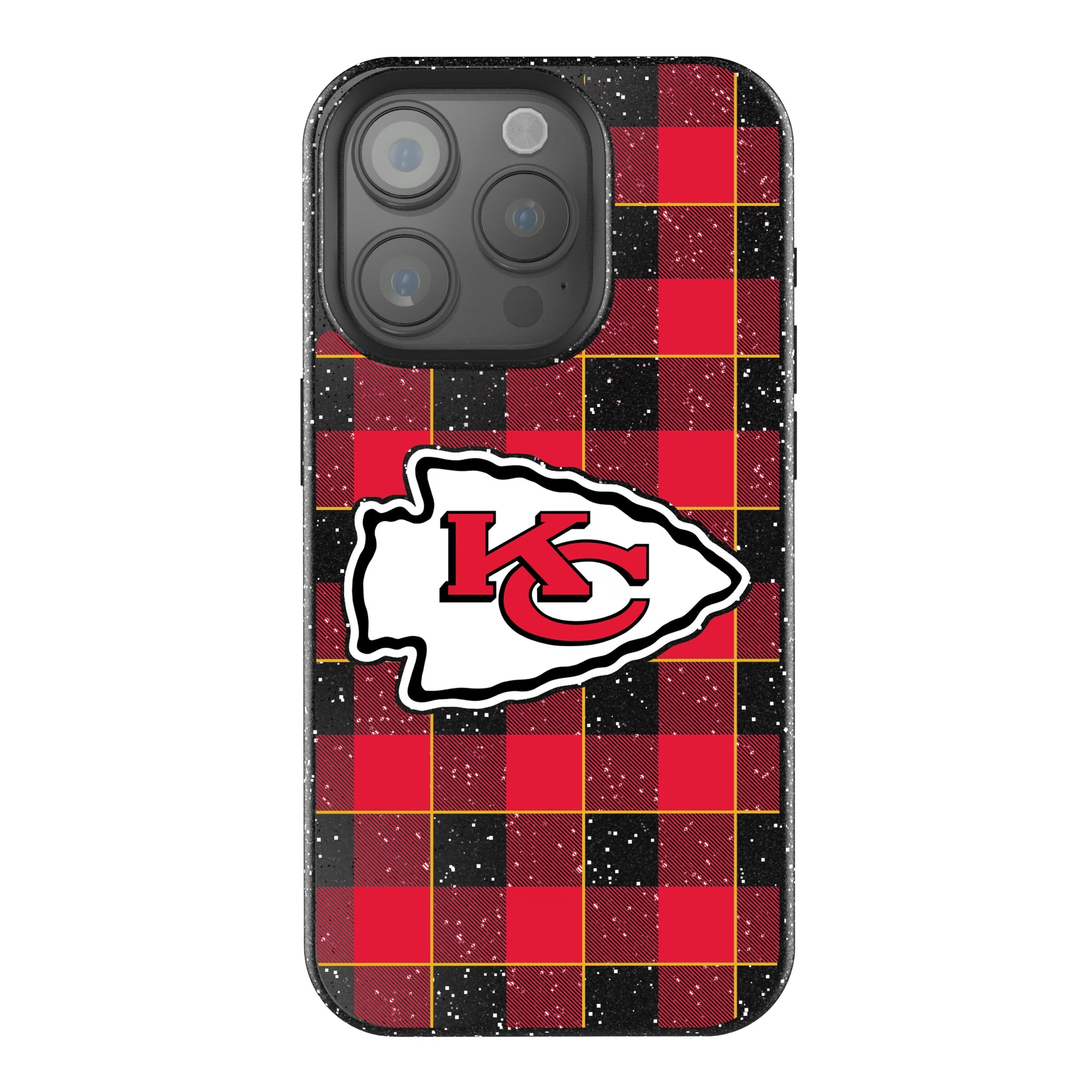 Kansas City Chiefs Plaid iPhone Bling Phone Case for Apple iPhone