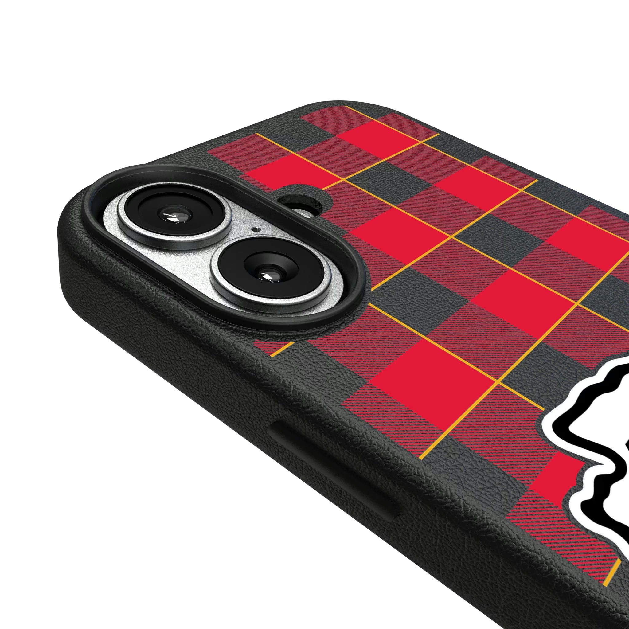 Kansas City Chiefs Plaid iPhone MagSafe Compatible Phone Case for Apple iPhone - Detail#Device_iPhone 17