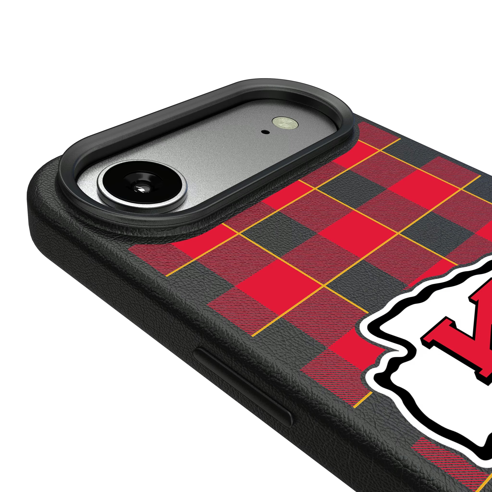 Kansas City Chiefs Plaid iPhone MagSafe Compatible Phone Case for Apple iPhone - Detail#Device_iPhone Air