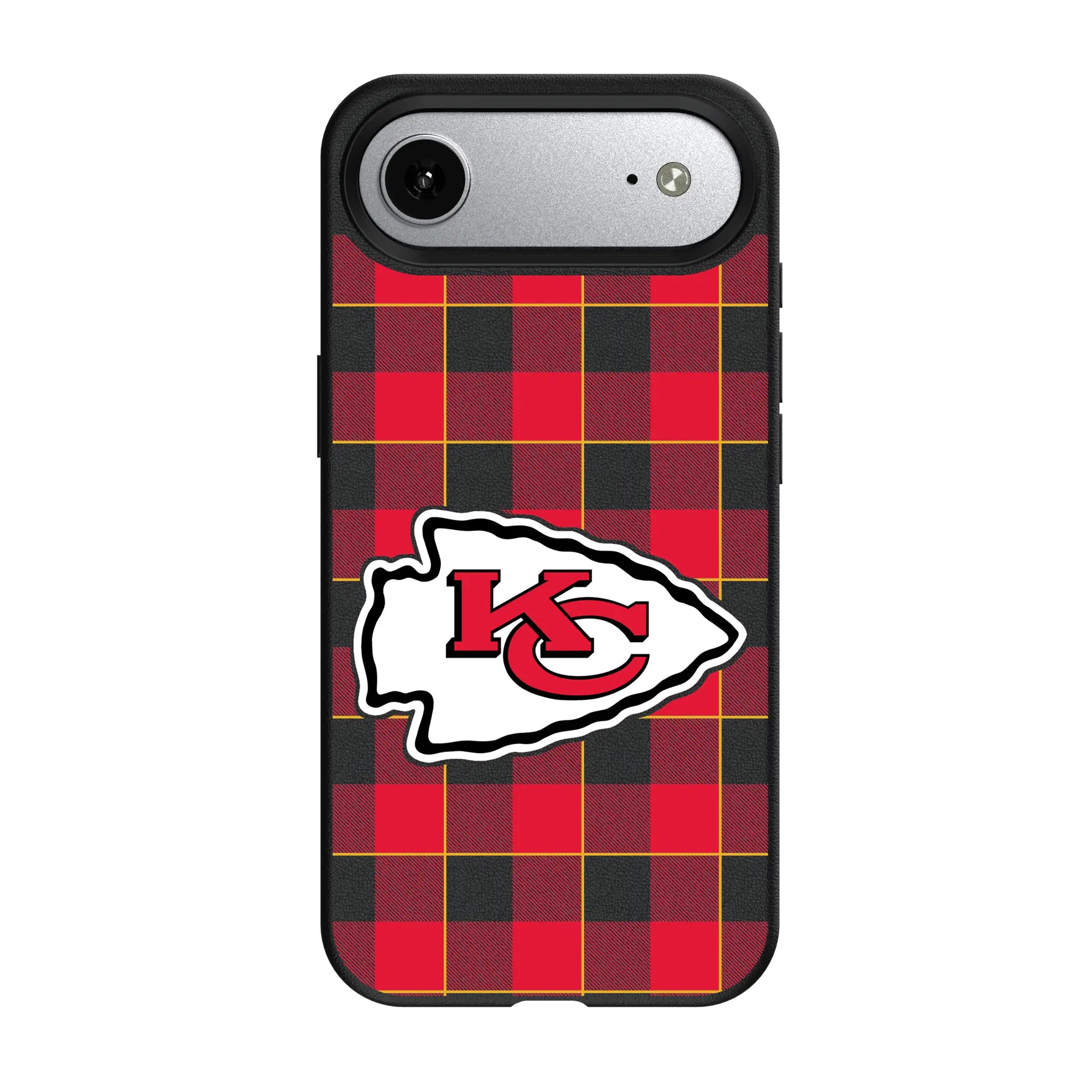 Kansas City Chiefs Plaid iPhone MagSafe Compatible Phone Case for Apple iPhone#Device_iPhone Air