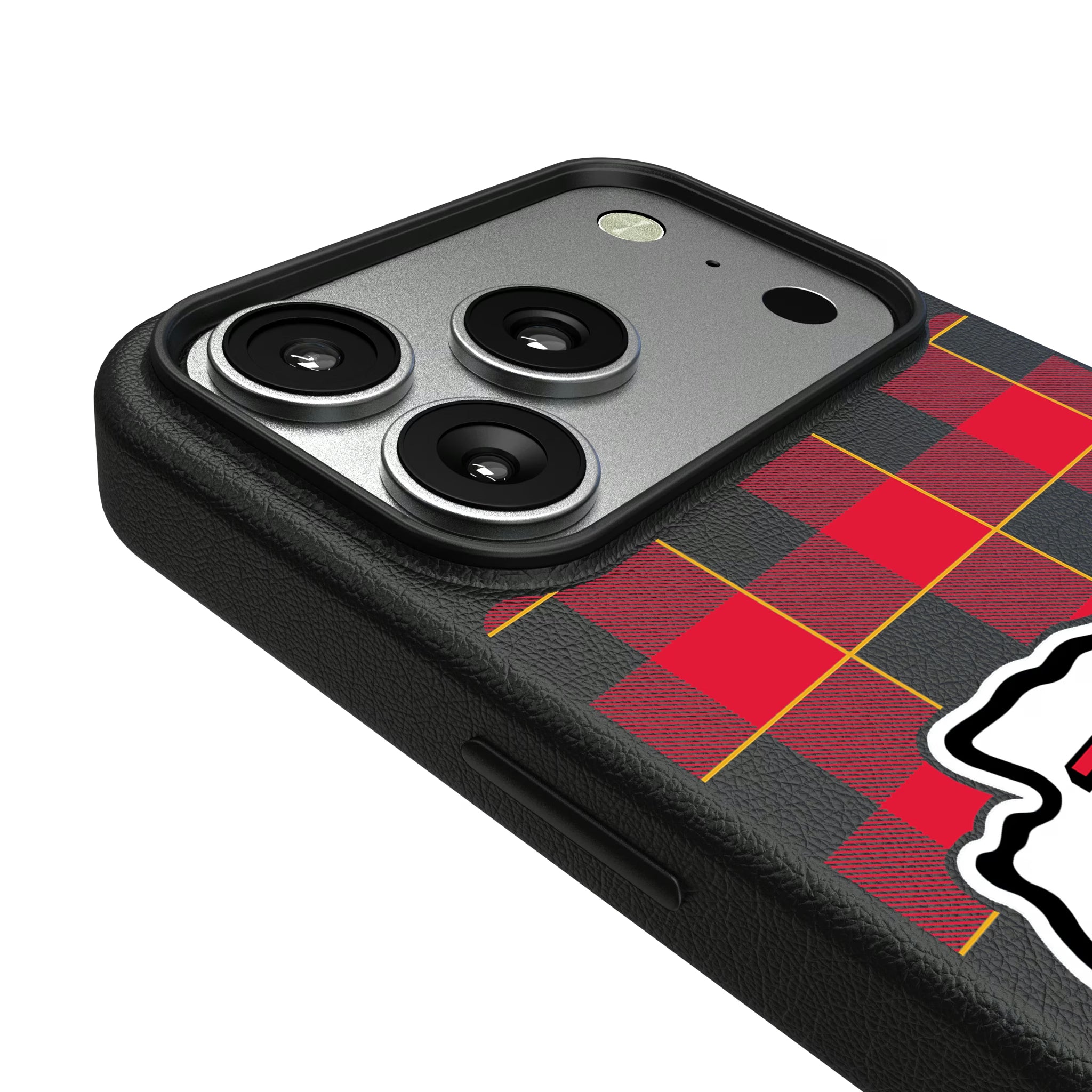 Kansas City Chiefs Plaid iPhone MagSafe Compatible Phone Case for Apple iPhone - Detail#Device_iPhone 17 Pro