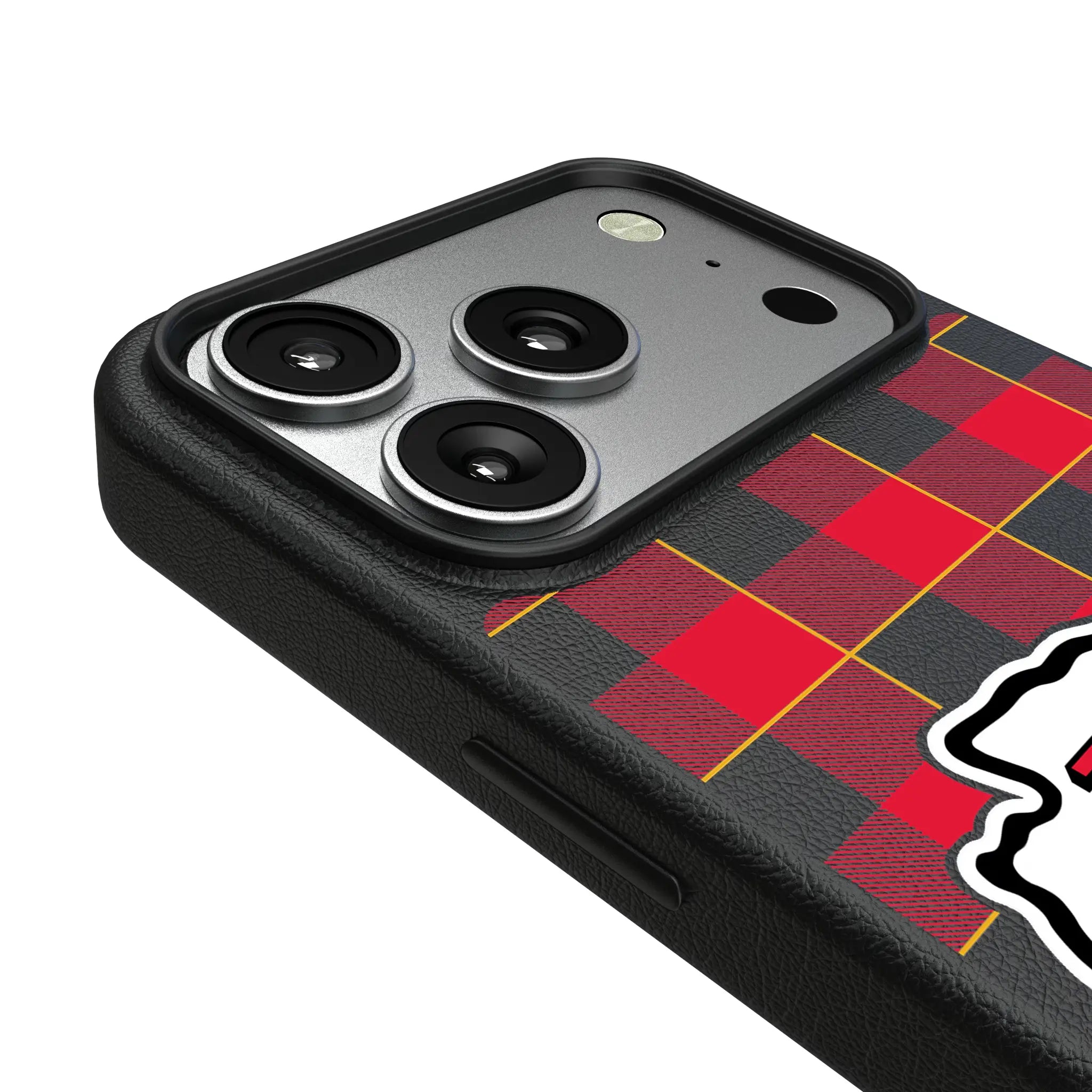Kansas City Chiefs Plaid iPhone MagSafe Compatible Phone Case for Apple iPhone - Detail#Device_iPhone 17 Pro