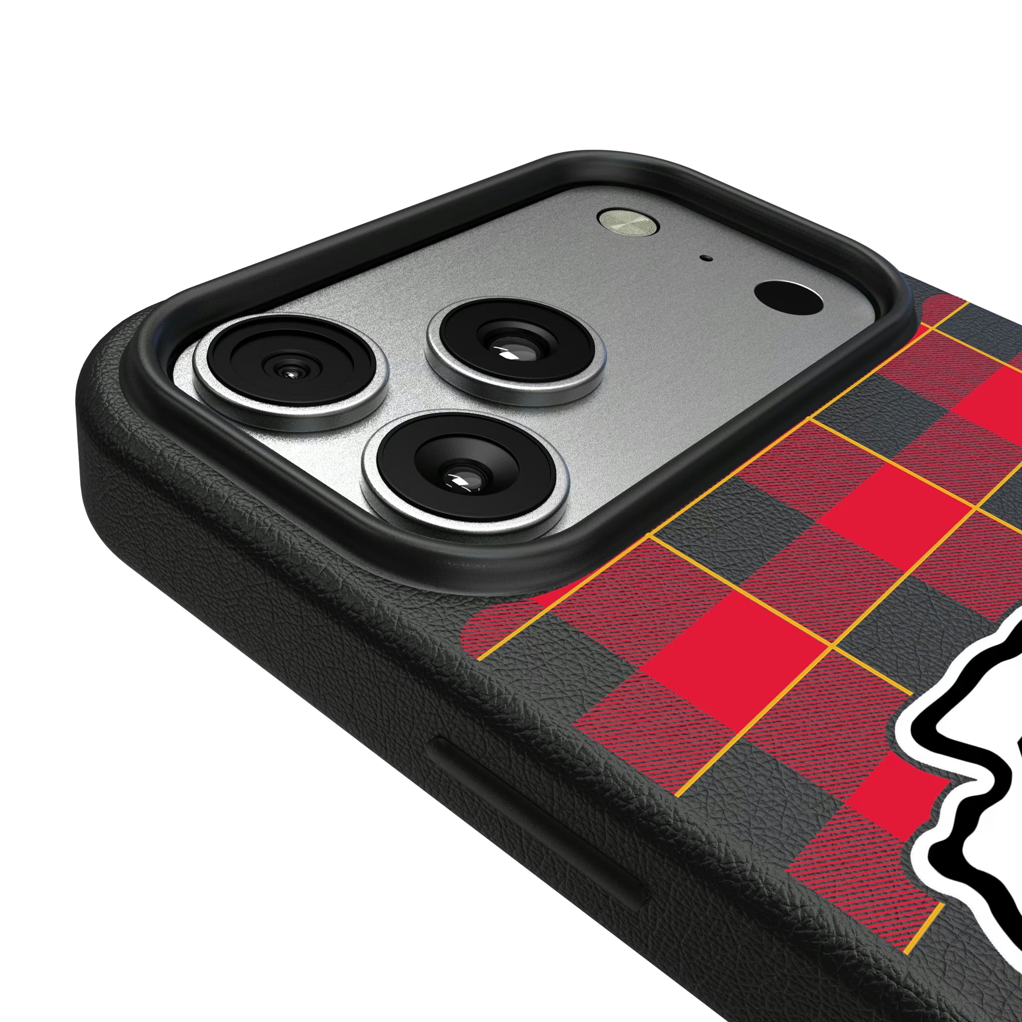 Kansas City Chiefs Plaid iPhone MagSafe Compatible Phone Case for Apple iPhone - Detail#Device_iPhone 17 Pro Max