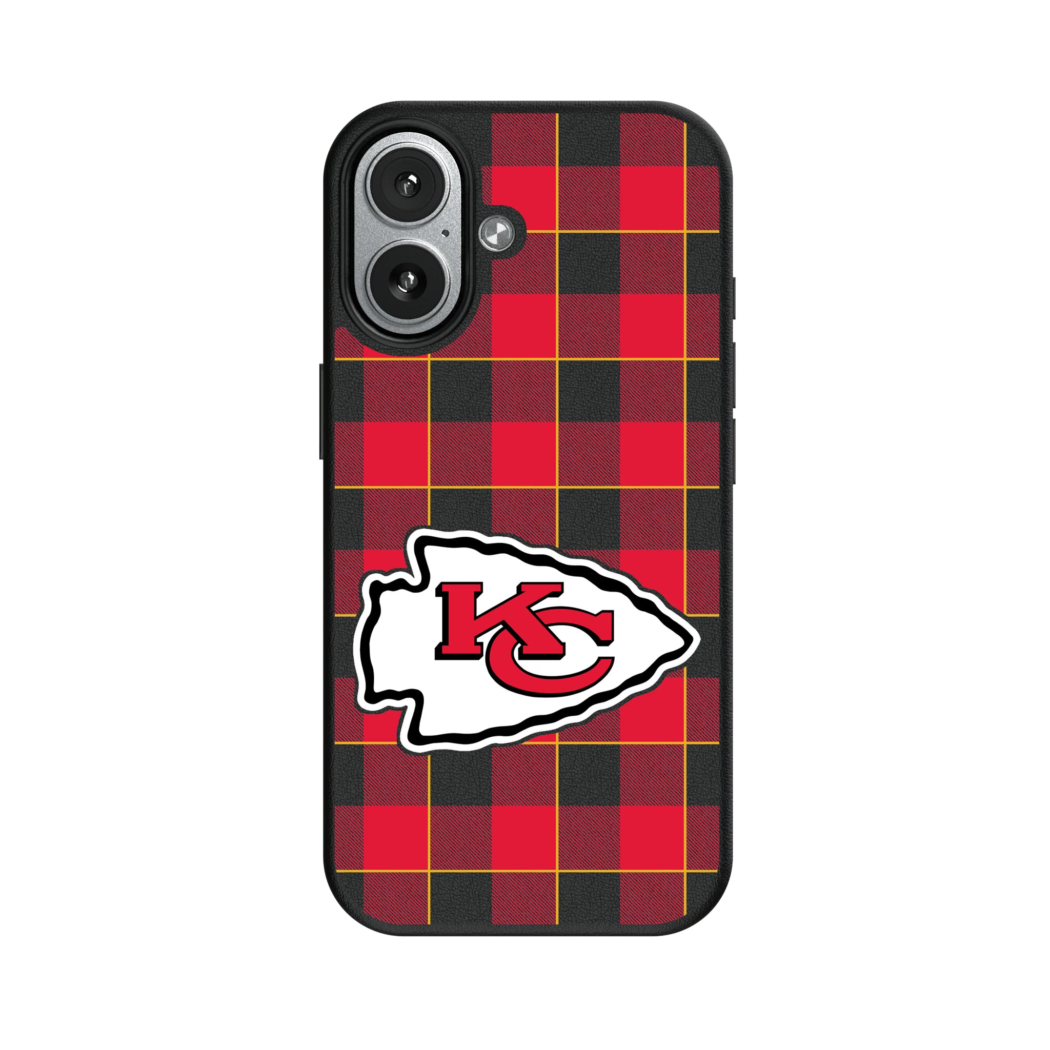 Kansas City Chiefs Plaid iPhone MagSafe Compatible Phone Case for Apple iPhone#Device_iPhone 17