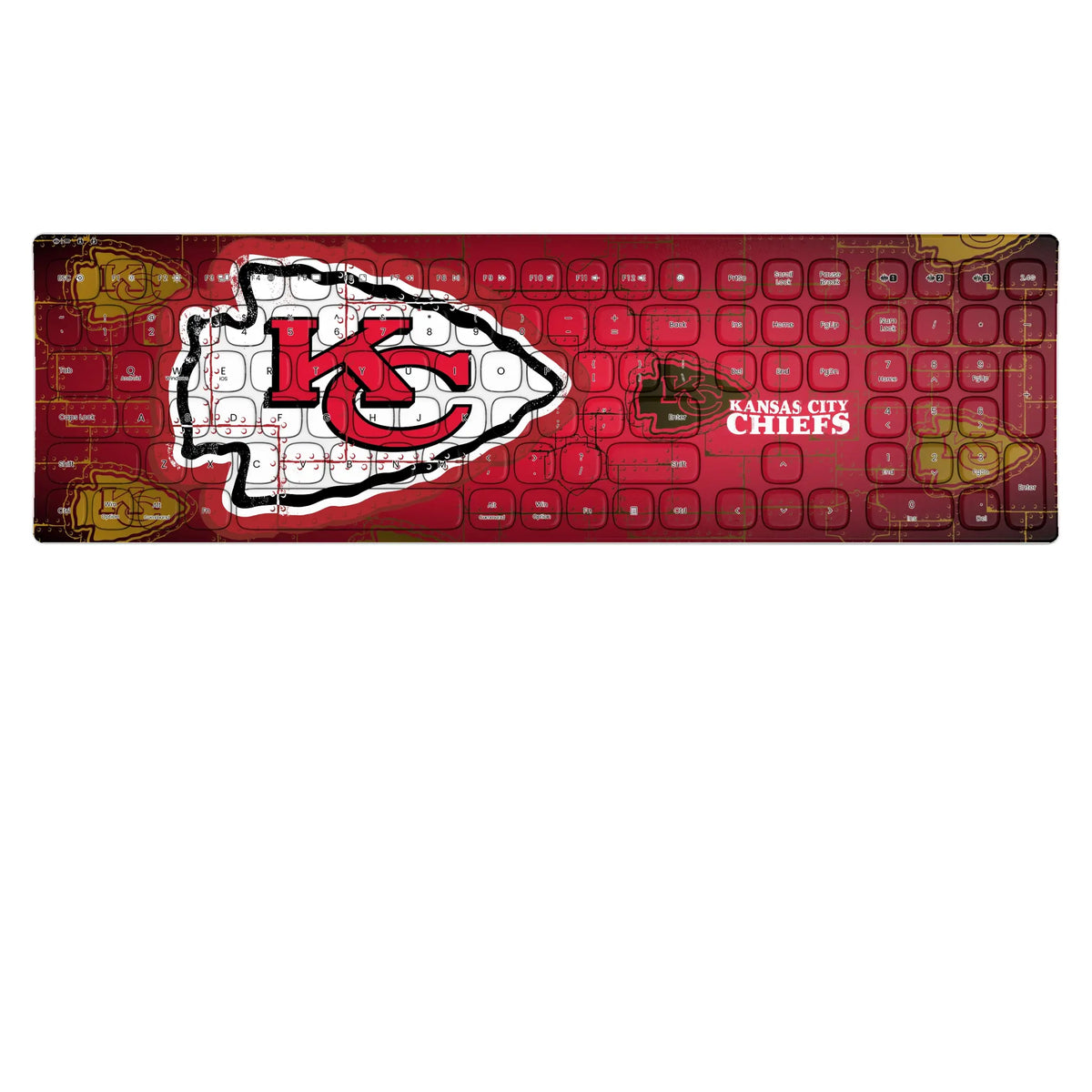 Kansas City Chiefs Rivet KKB605 Curved Wireless Keyboard