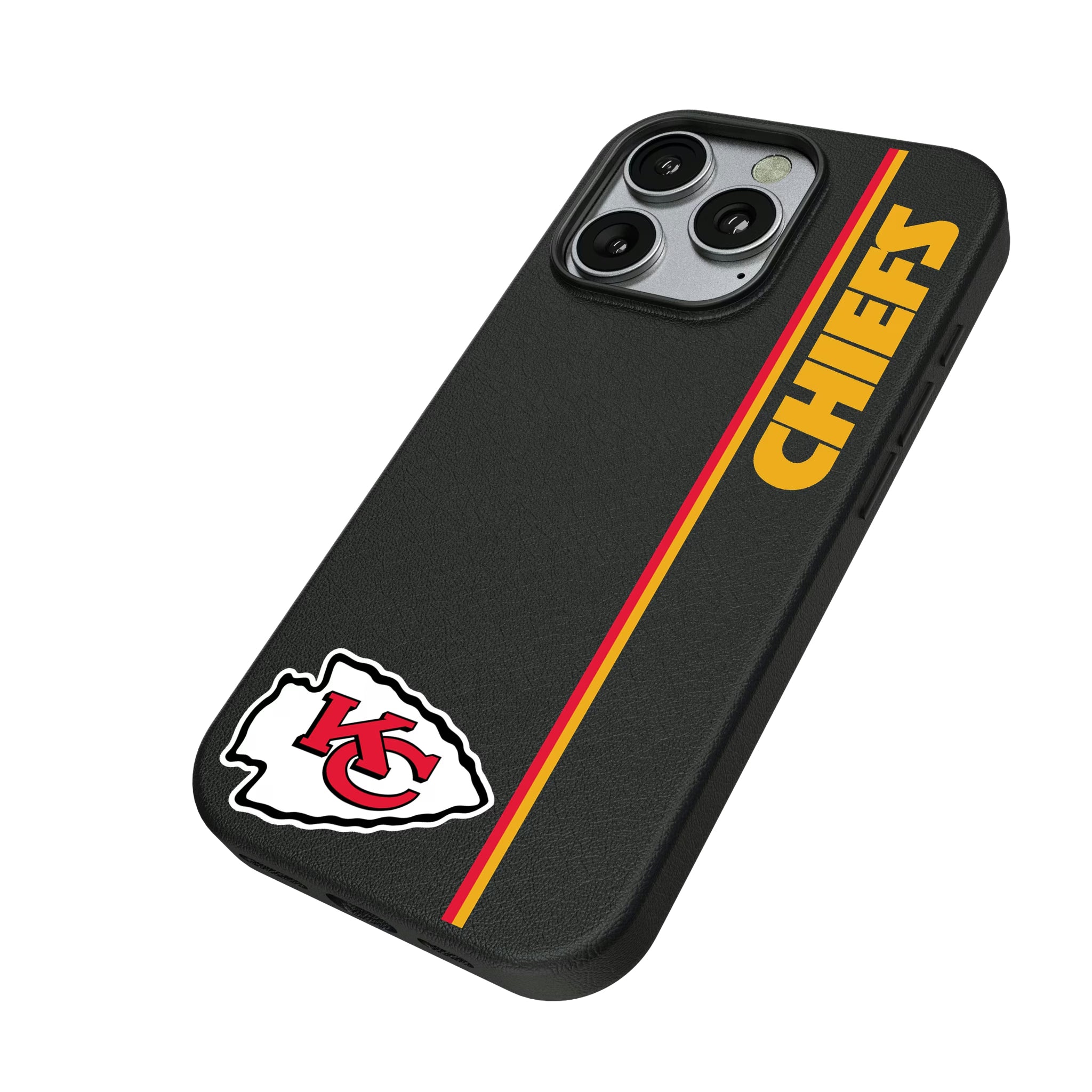 Kansas City Chiefs Sidebar iPhone MagSafe Compatible Phone Case for Apple iPhone - Isometric View