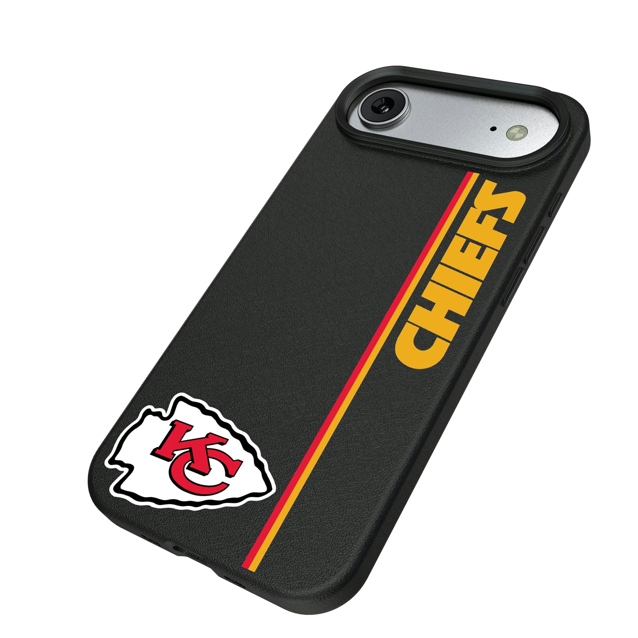 Kansas City Chiefs Sidebar iPhone MagSafe Compatible Phone Case for Apple iPhone - Isometric View#Device_iPhone Air