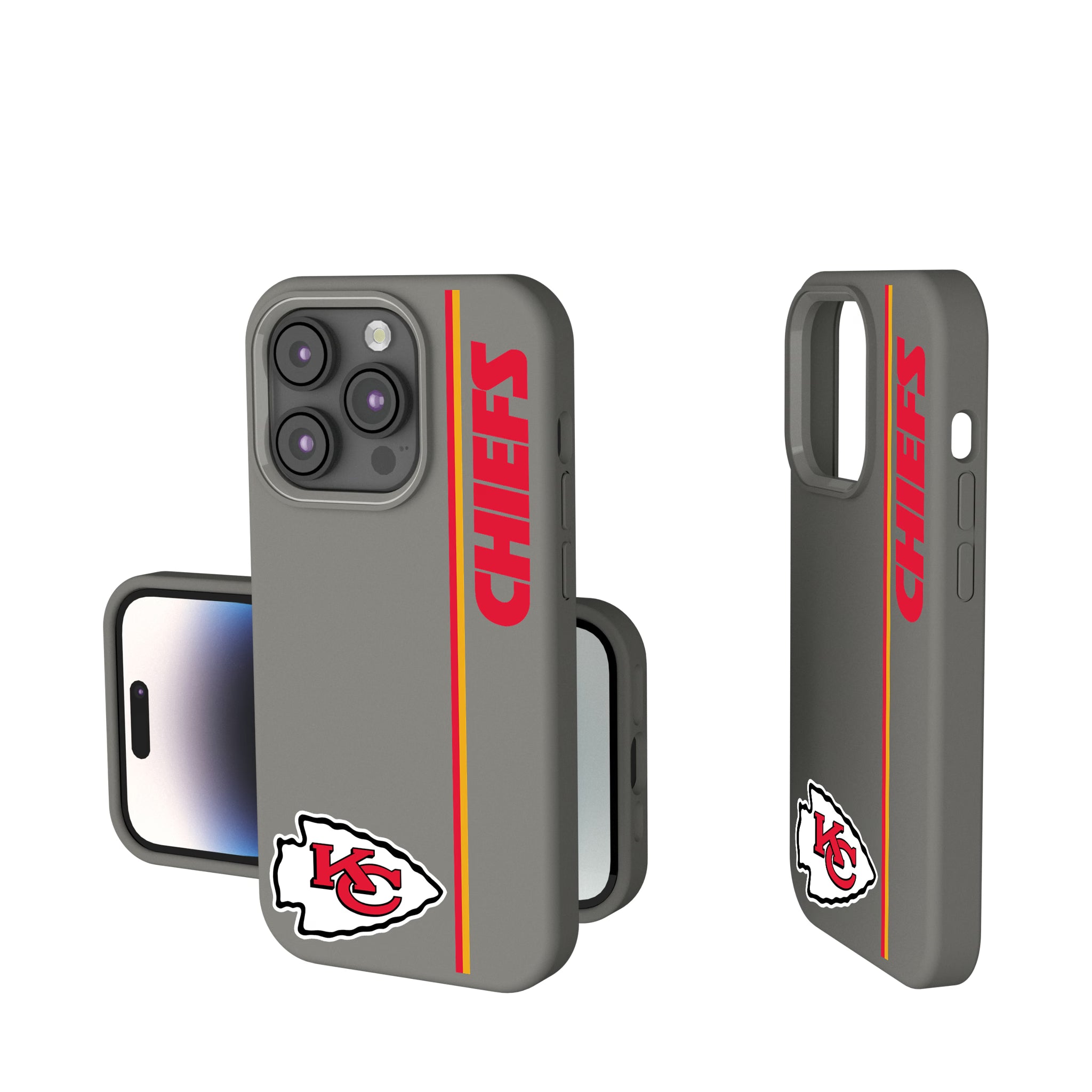 Kansas City Chiefs Sidebar iPhone Soft Touch Phone Case for Apple iPhone