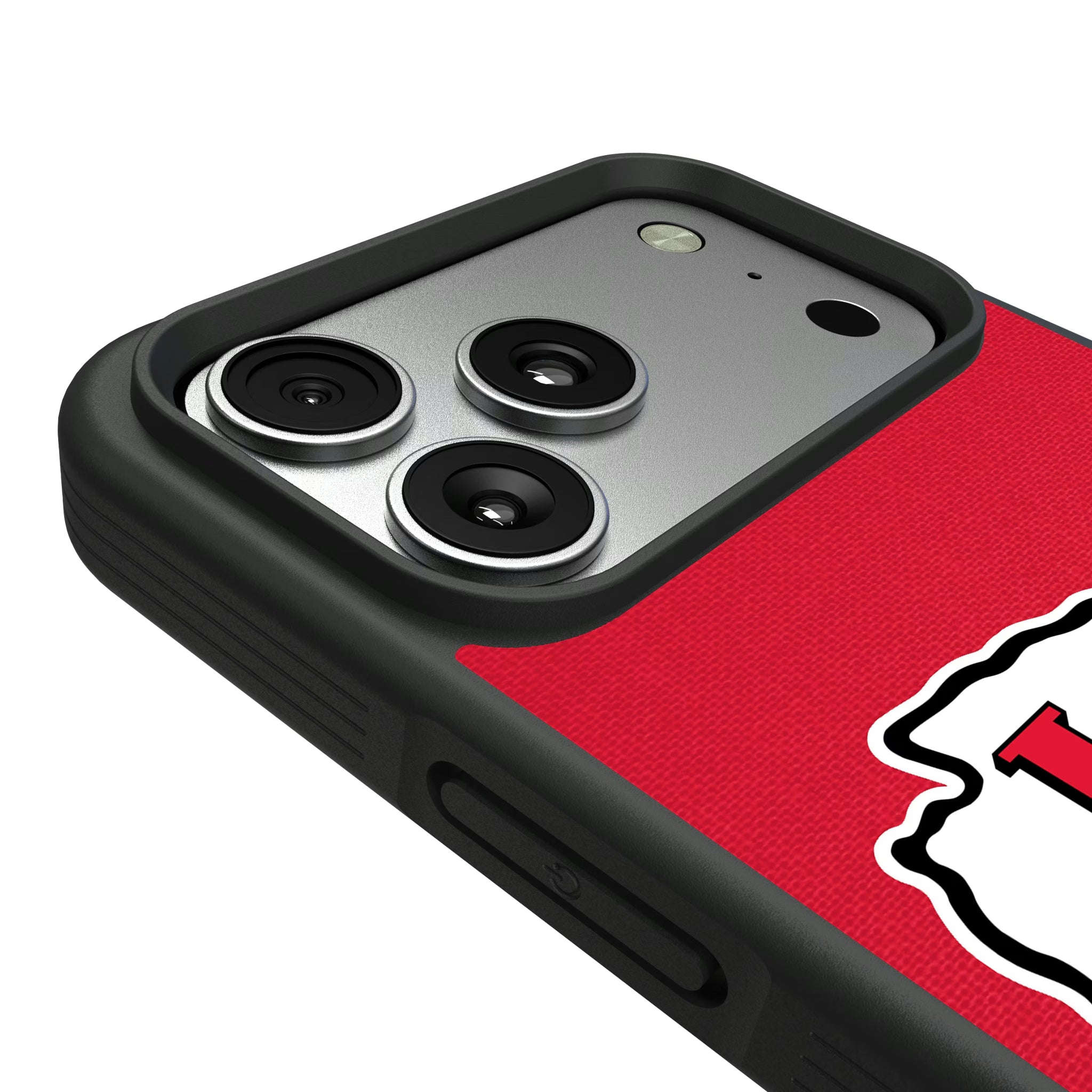Kansas City Chiefs Stripe iPhone Bump Phone Case for Apple iPhone - Detail#Device_iPhone 17 Pro Max