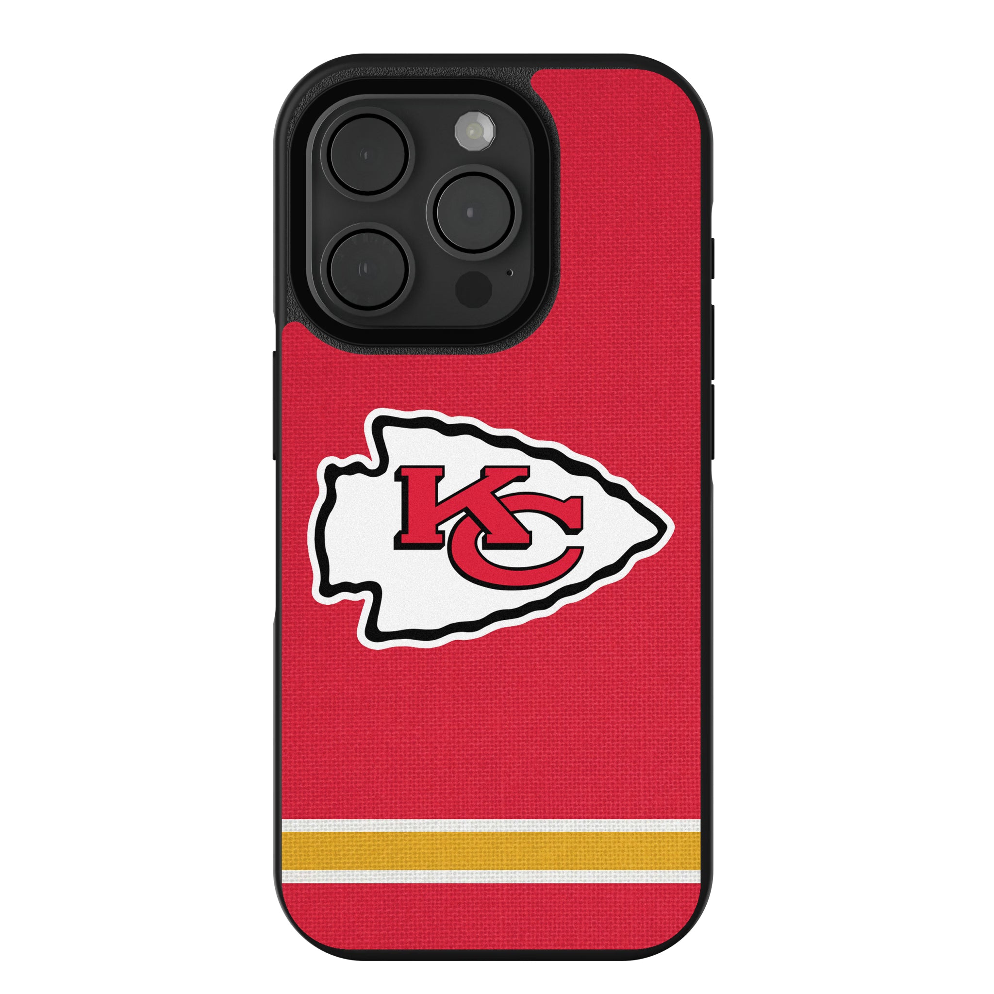Kansas City Chiefs Stripe iPhone Bump Phone Case for Apple iPhone