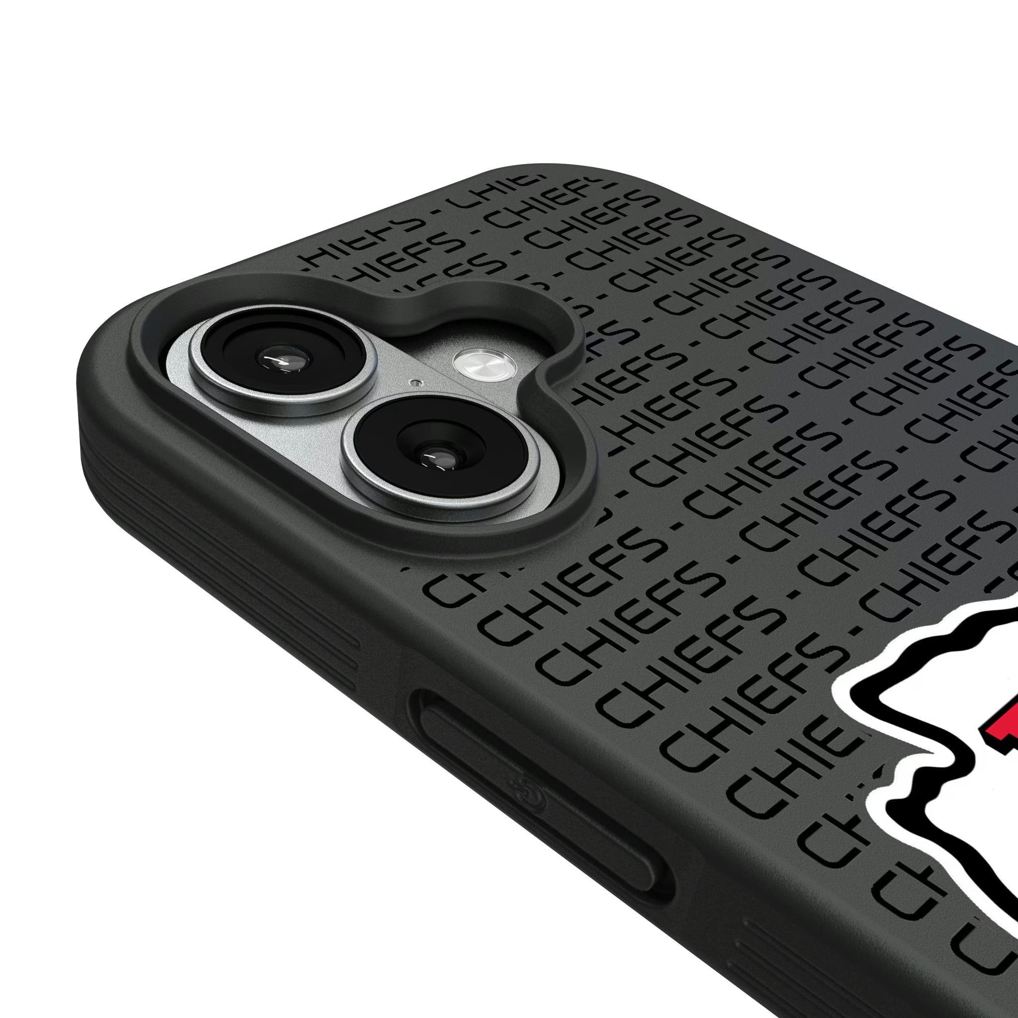 Kansas City Chiefs Text Backdrop iPhone Bump Phone Case for Apple iPhone - Detail#Device_iPhone 17