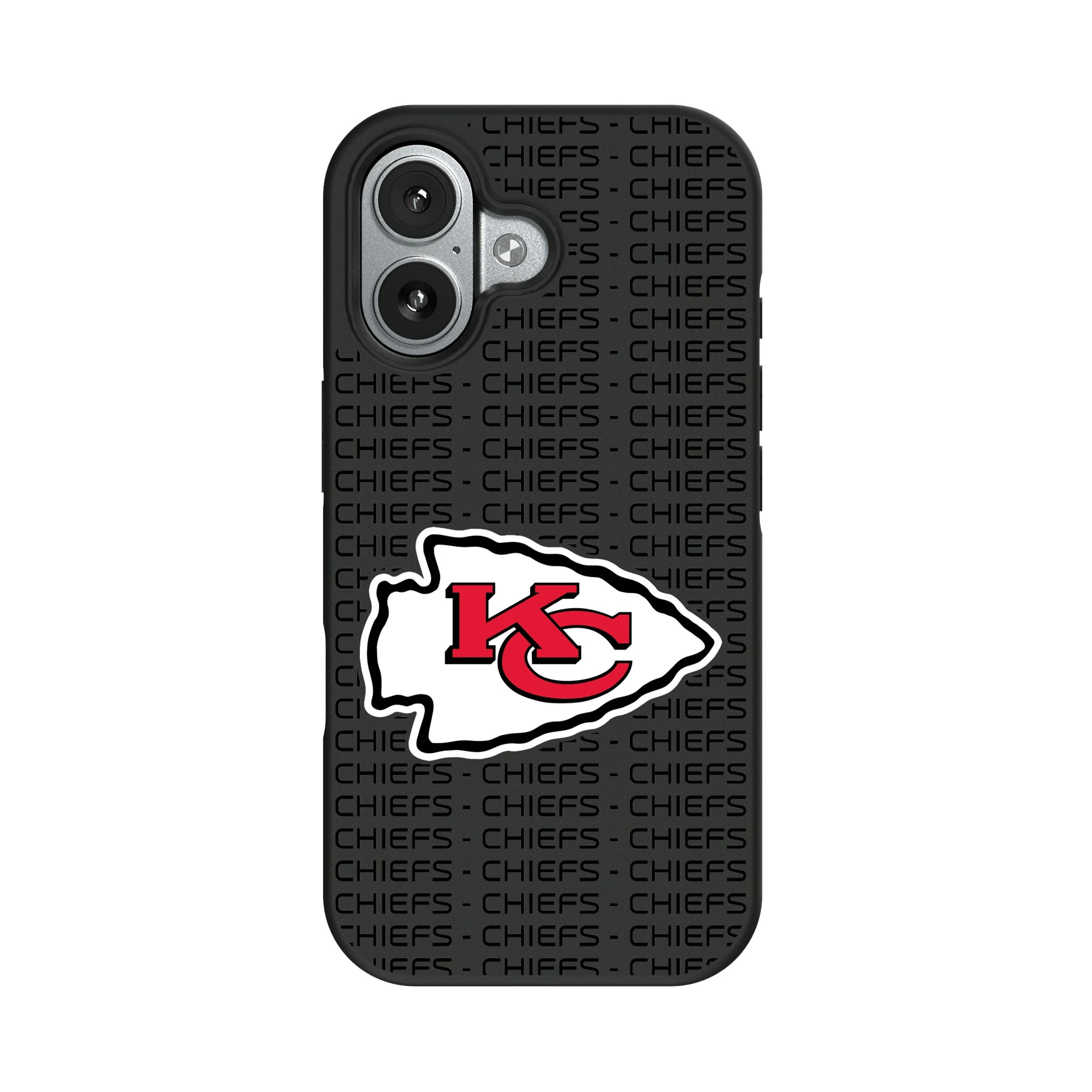 Kansas City Chiefs Text Backdrop iPhone Bump Phone Case for Apple iPhone#Device_iPhone 17
