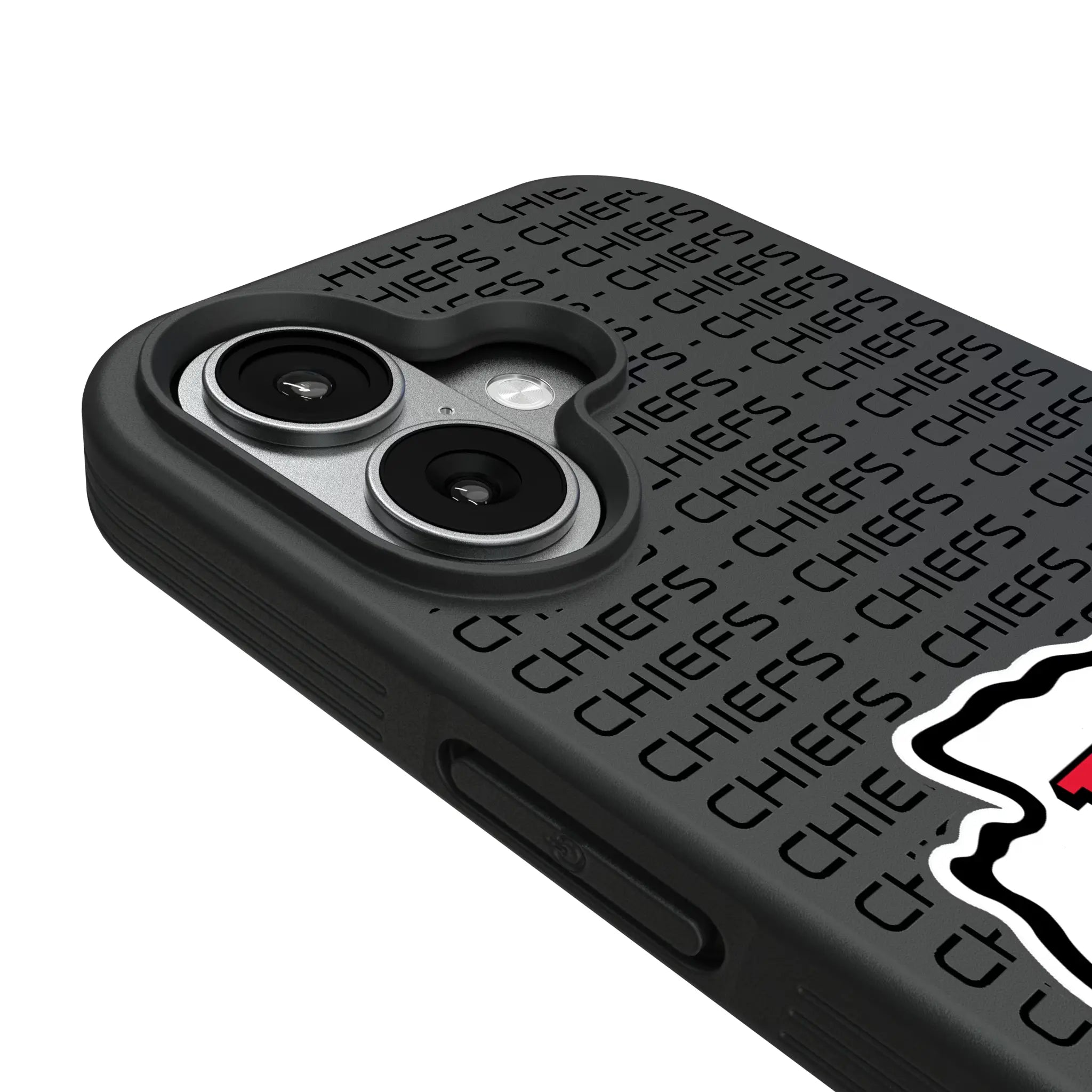 Kansas City Chiefs Text Backdrop iPhone Bump Phone Case for Apple iPhone - Detail#Device_iPhone 17