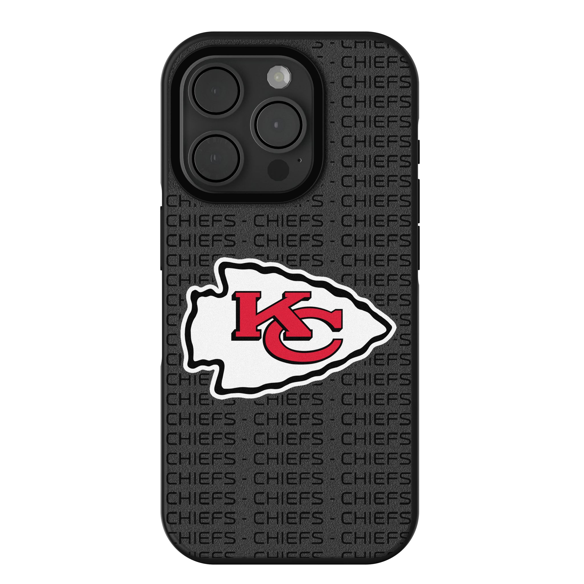 Kansas City Chiefs Text Backdrop iPhone Bump Phone Case for Apple iPhone