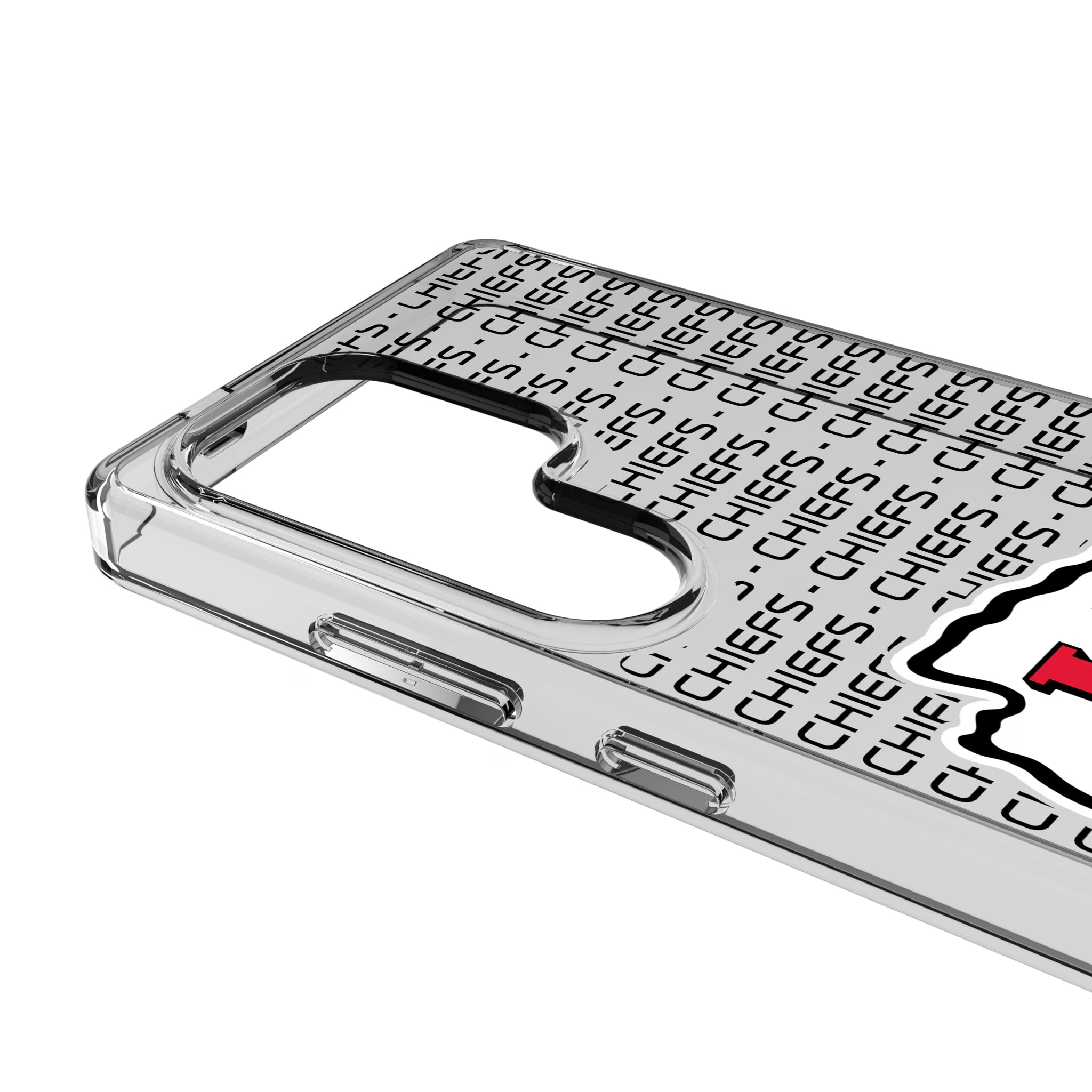Kansas City Chiefs Text Backdrop Galaxy Clear Phone Case for Samsung Galaxy - Detail