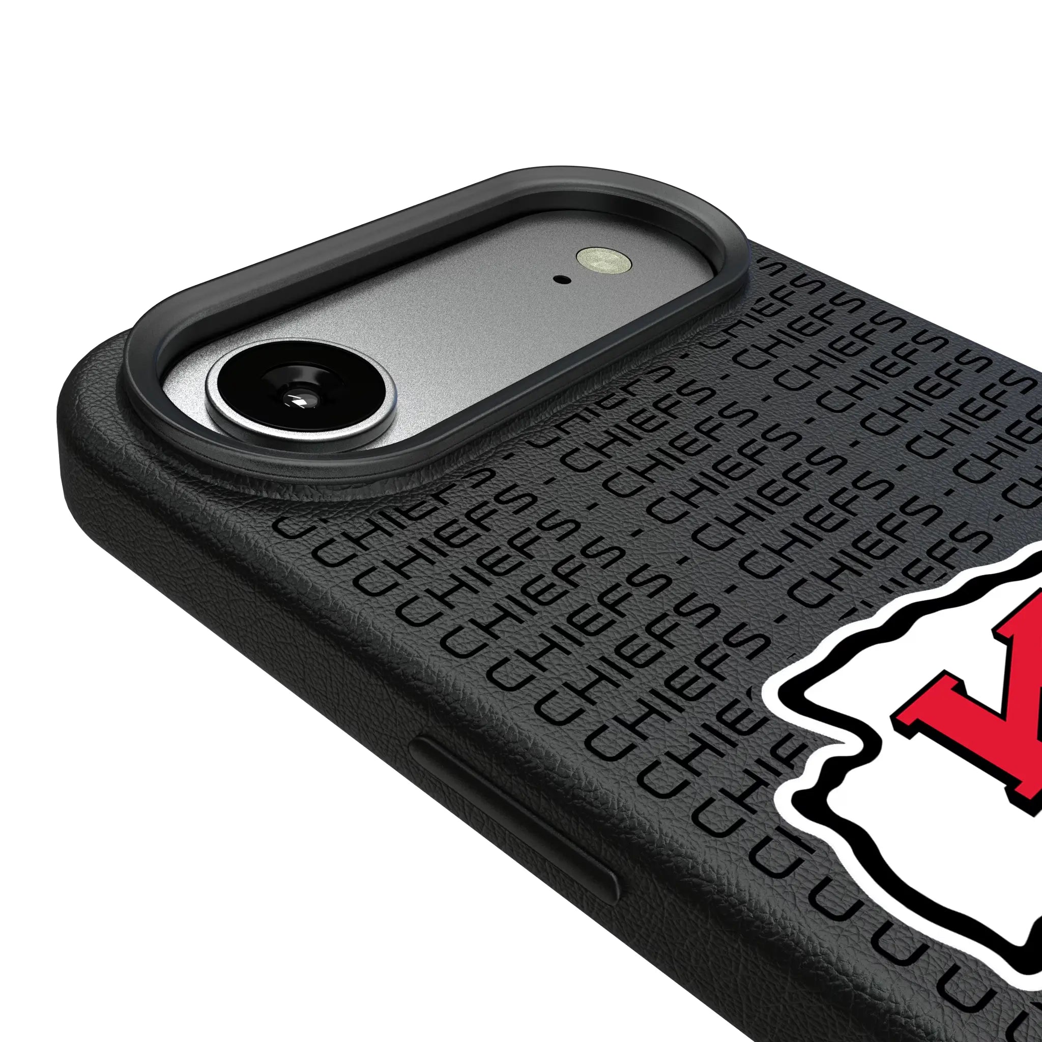 Kansas City Chiefs Text Backdrop iPhone MagSafe Compatible Phone Case for Apple iPhone - Detail#Device_iPhone Air