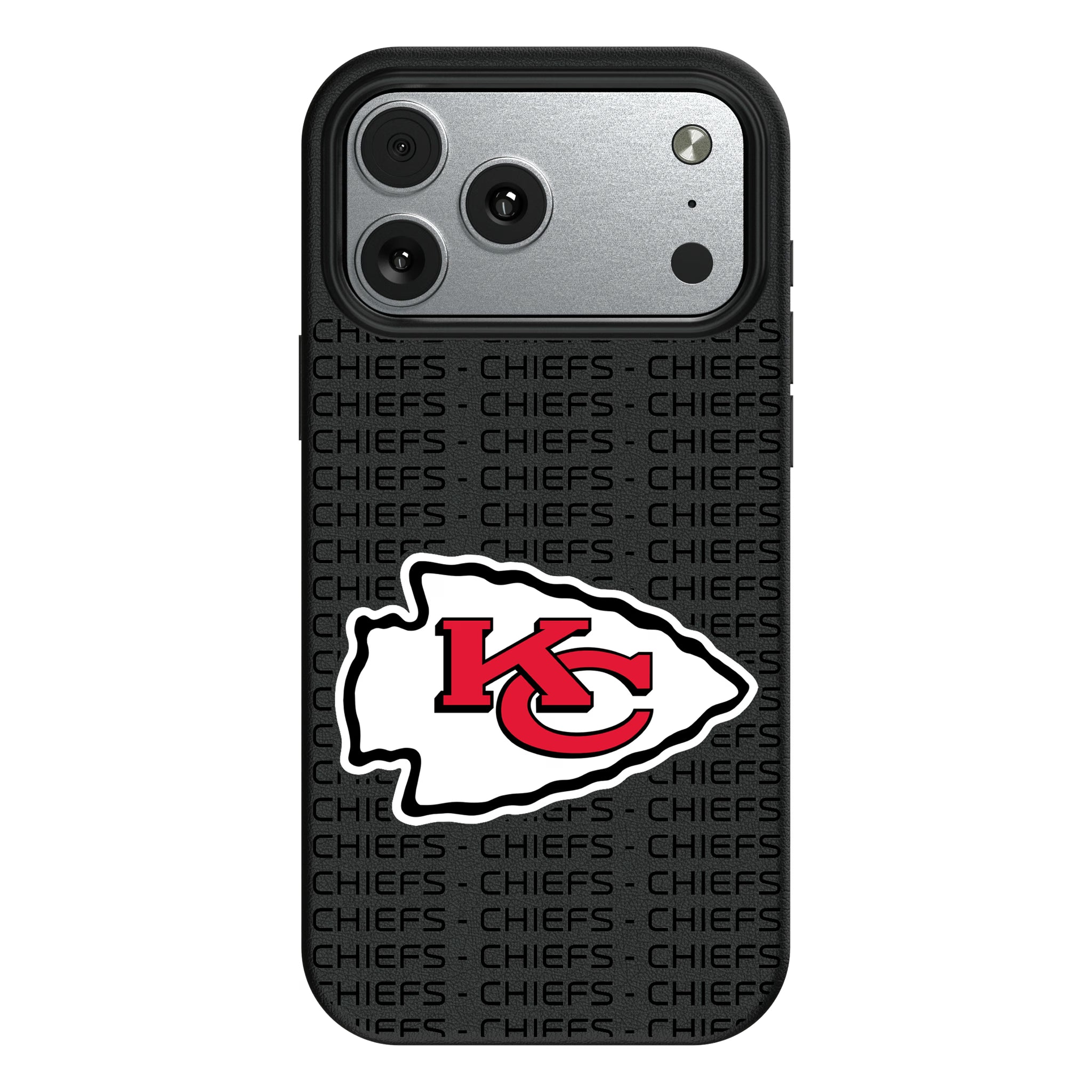 Kansas City Chiefs Text Backdrop iPhone MagSafe Compatible Phone Case for Apple iPhone#Device_iPhone 17 Pro Max