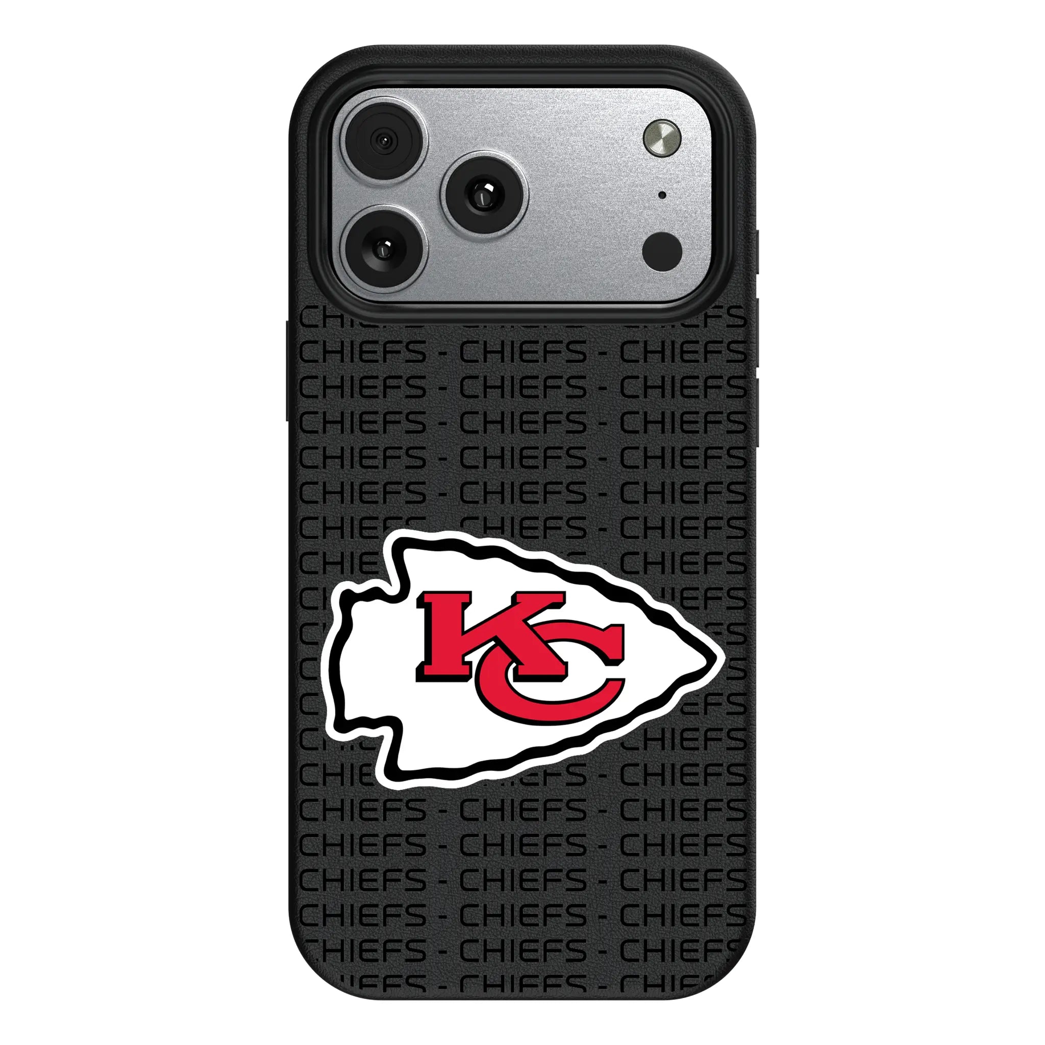 Kansas City Chiefs Text Backdrop iPhone MagSafe Compatible Phone Case for Apple iPhone#Device_iPhone 17 Pro Max