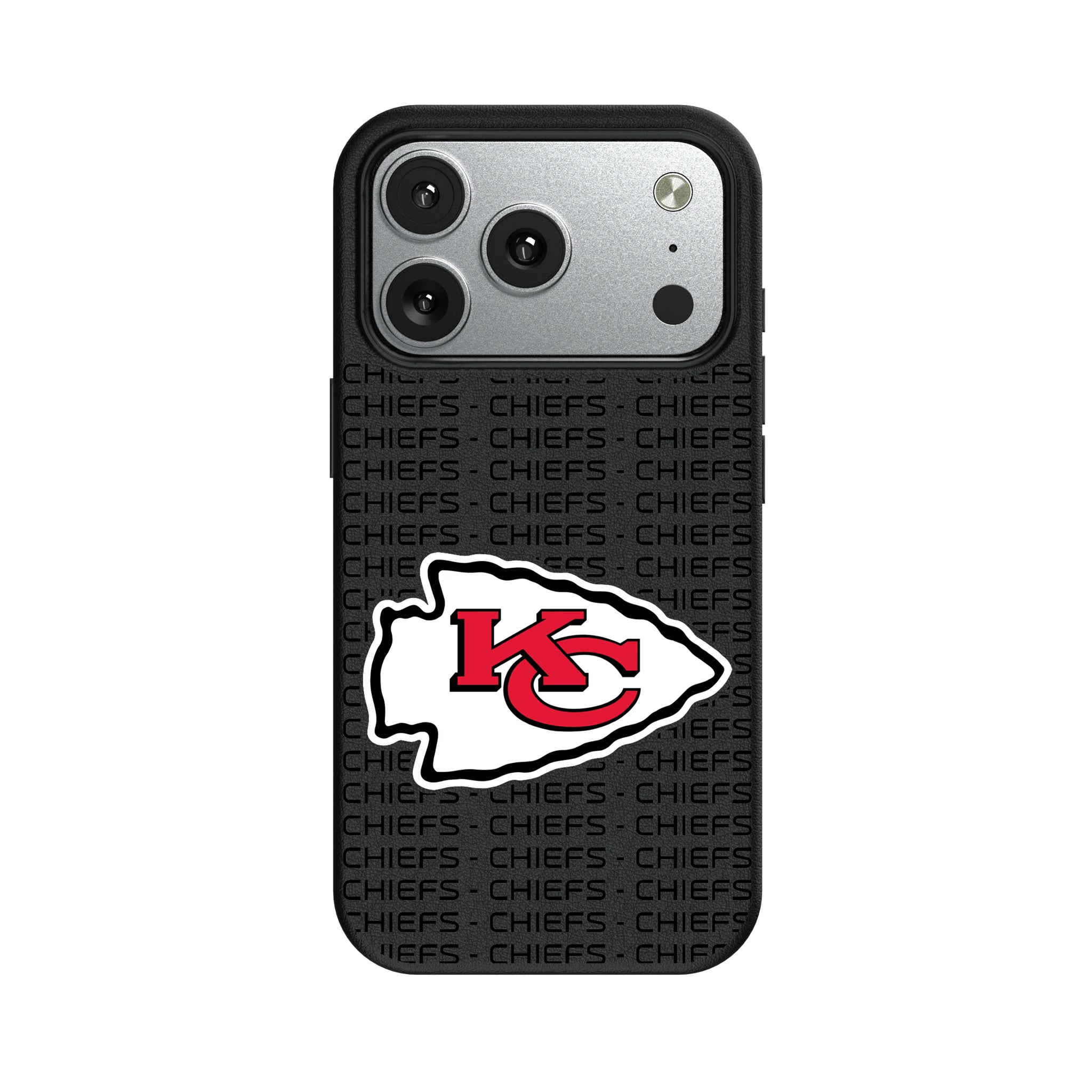 Kansas City Chiefs Text Backdrop iPhone MagSafe Compatible Phone Case for Apple iPhone#Device_iPhone 17 Pro