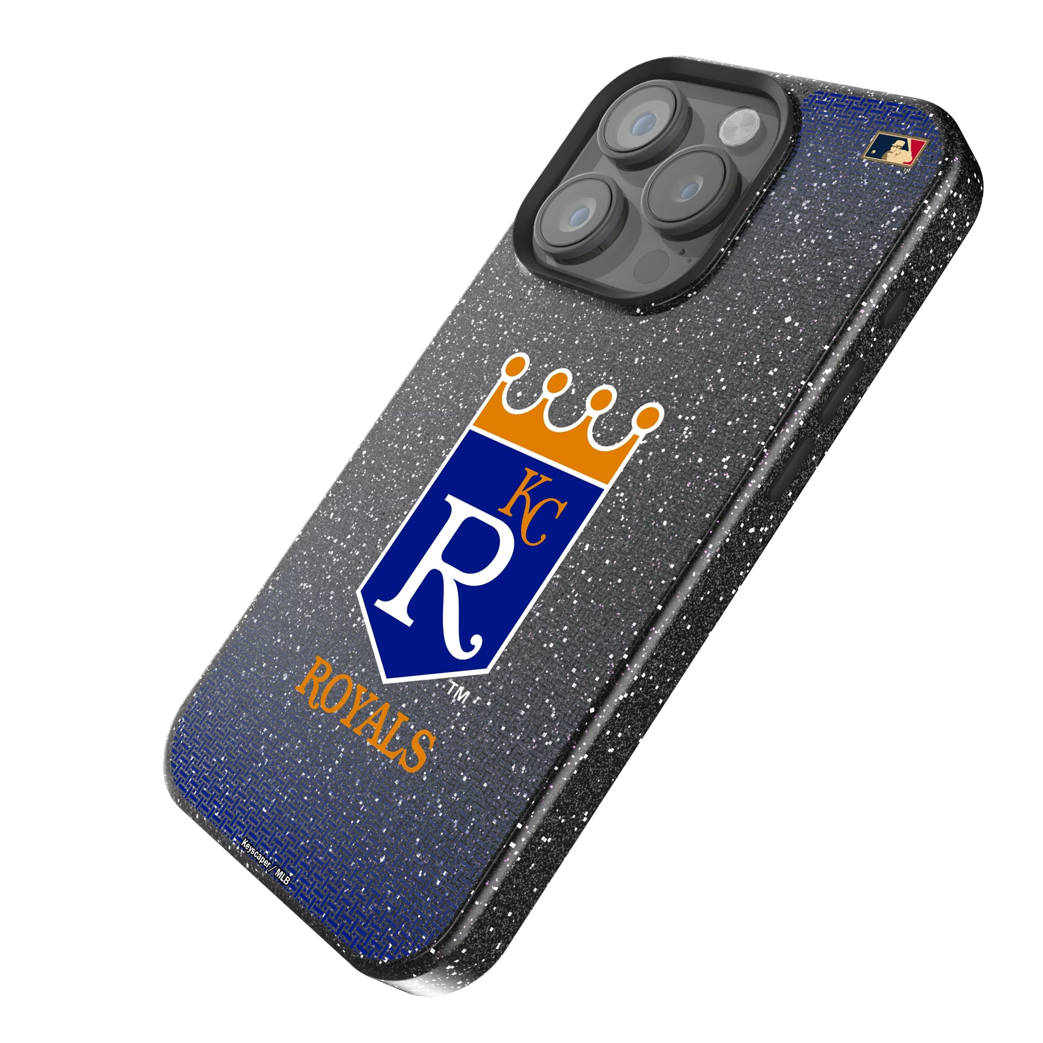 Kansas City Royals 1969-1978 - Cooperstown Collection Linen iPhone Bling Phone Case for Apple iPhone - Isometric View